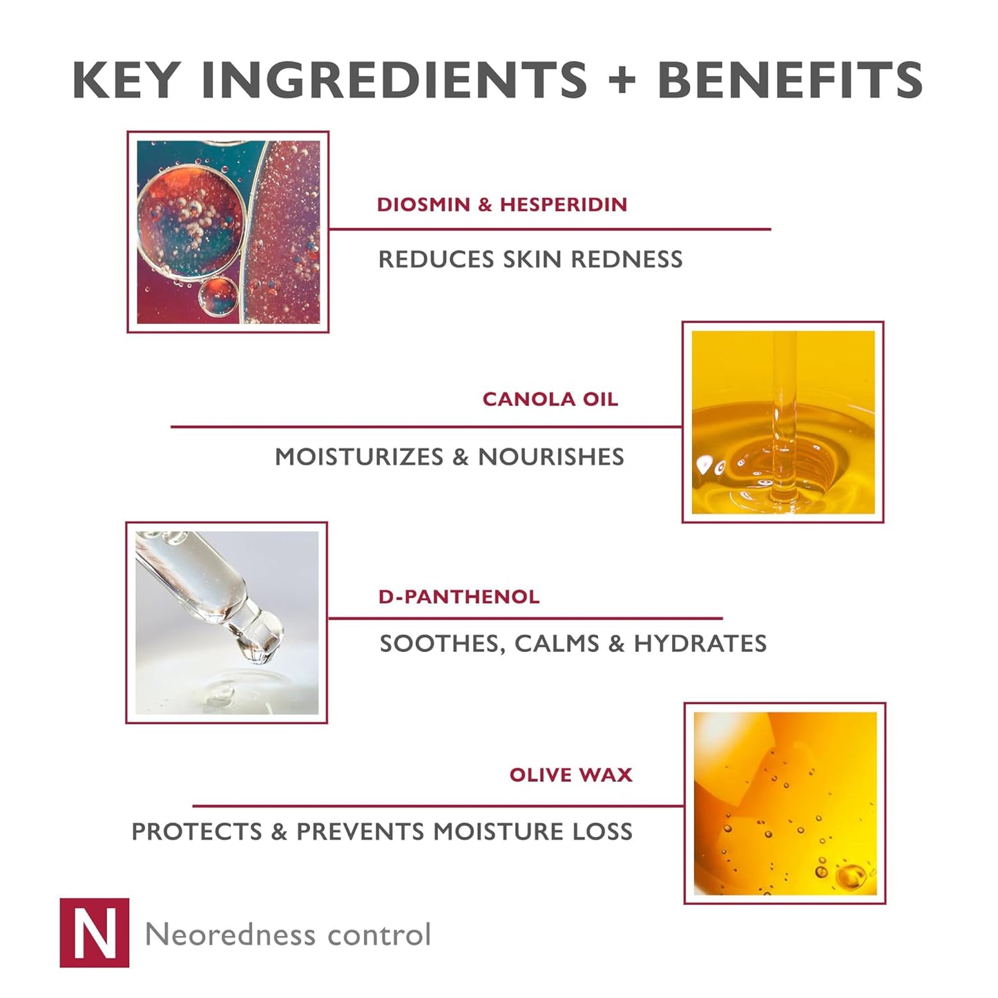 Redness Soothing Cream, Calms Redness, Evens Tone, Facial Moisturizer, Helps Support the Barrier, Skin Care for Sensitive & Red Skin, ACTIVE-CAPILARIL FORTE, 1.01 fl oz