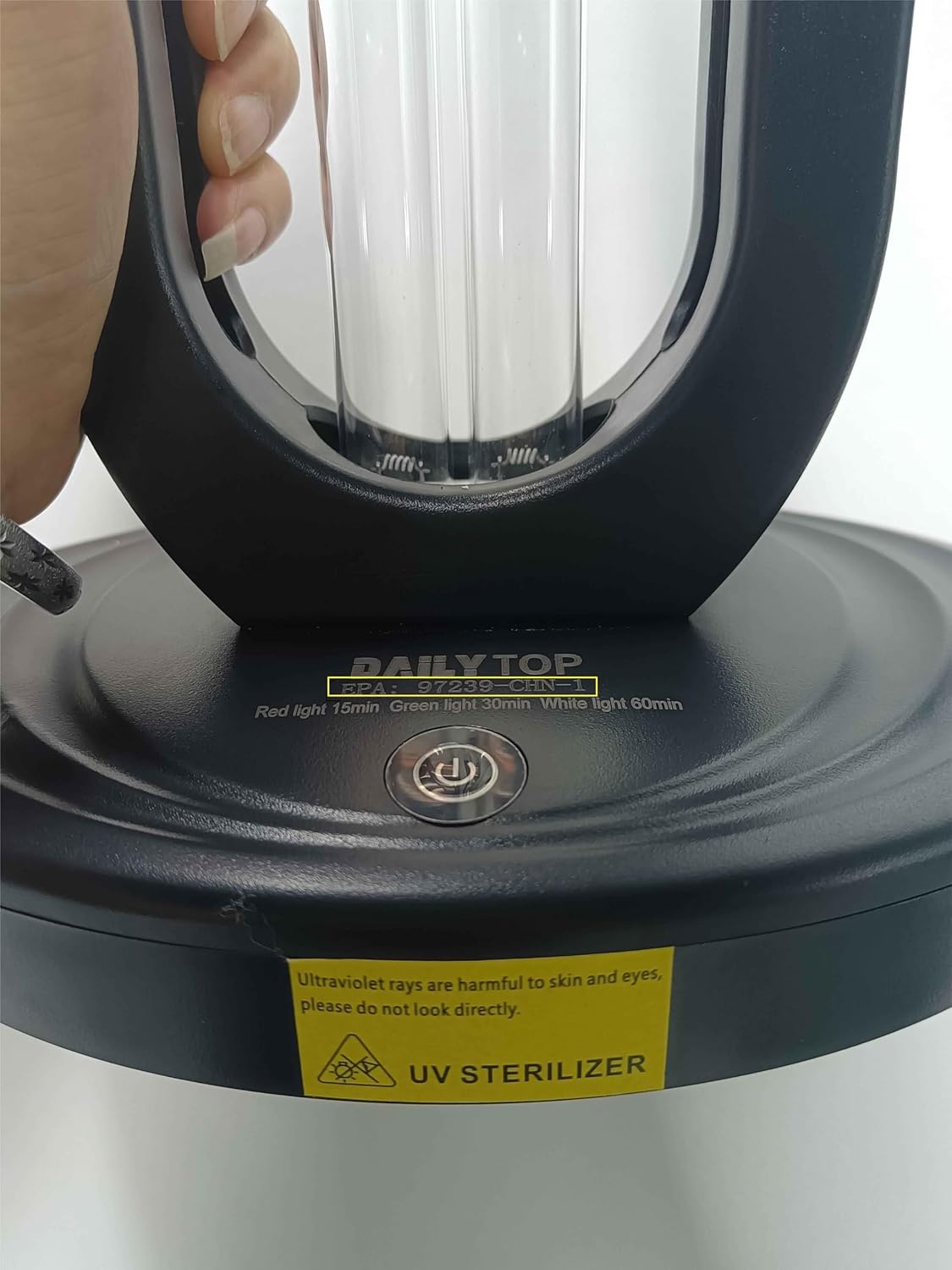 Home Disinfection Device, UV Light Sanitizer for Dust Mites,UVC Light for Room,Ultraviolet Light with 3- Speed Timing and Remote Control,38W UV Lamp for Home