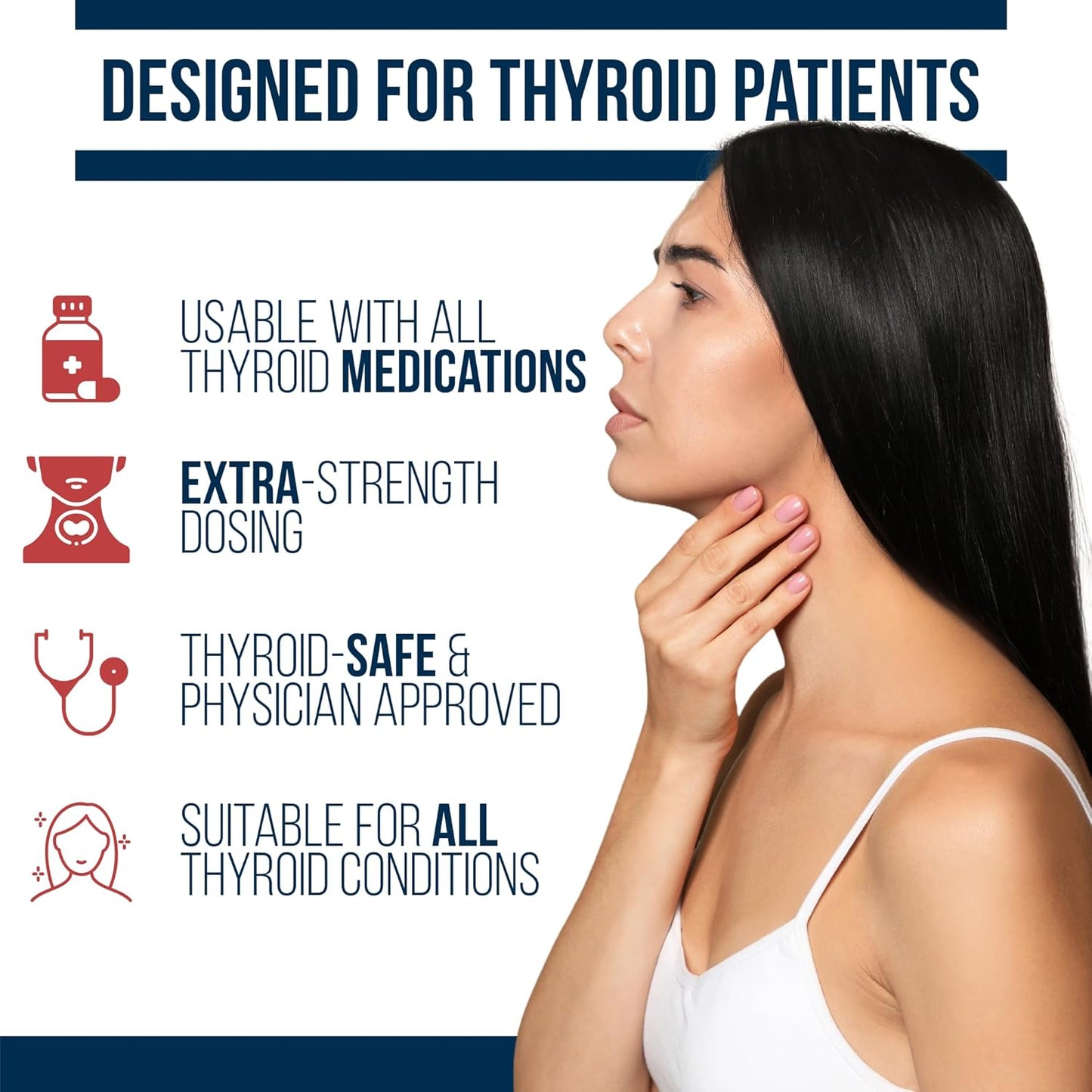 Dr. Westin Childs - Thyroid Hair Regrowth Complex - Skin & Nails Vitamins for Women, Silicon & Biotin for Hair Loss, Beauty & Collagen in Hypothyroidism, Hashimoto's & Hyperthyroidism - 60 Ct