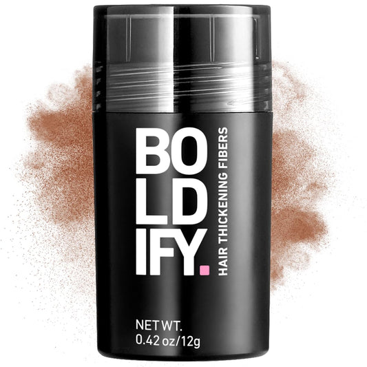 BOLDIFY Hair Fibers (12g) - Fill In Thinning and Fine Hair for an Instantly Fuller, Thicker Look - 14 Shades for Women & Men - Auburn