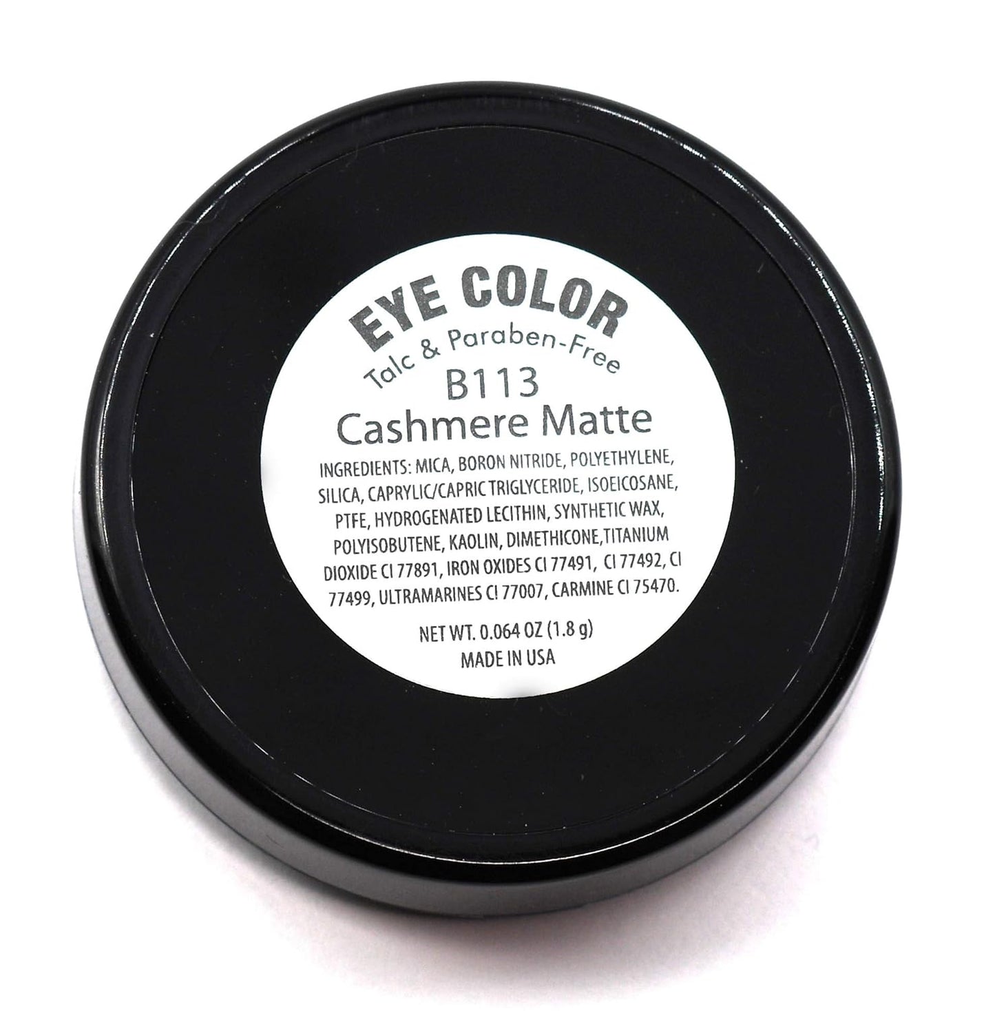 Cashmere Matte Satin Velvet Lavender Purple Light Pink Opaque Pressed Powder Single Vegan Eyeshadow; Talc, Paraben & Cruelty Free