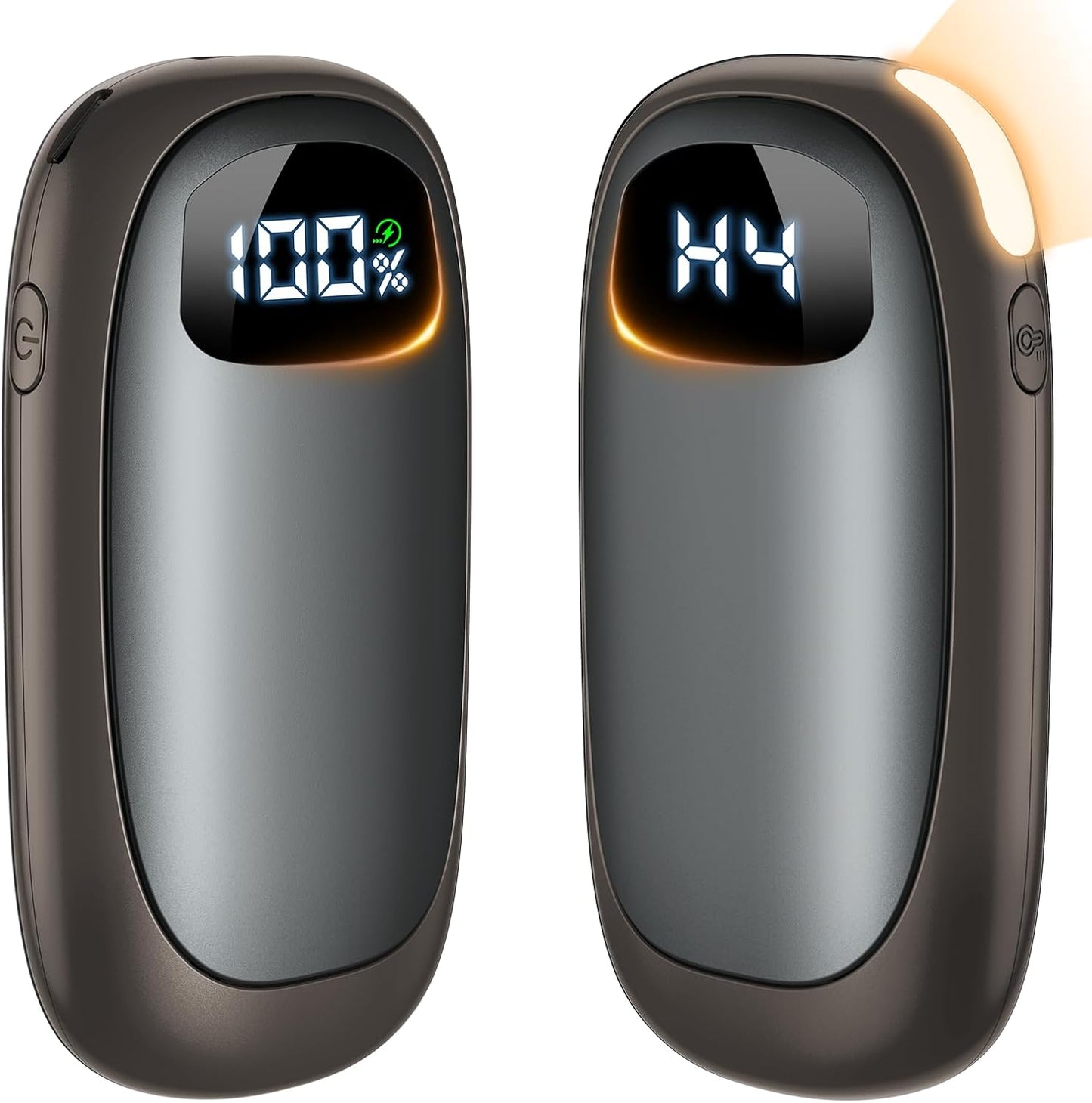 Hand Warmers Rechargeable - Electric Hand Warmers, Max 20 Hrs Warmth 4 Levels Heat Up to 131℉, Dual-Side Heating Portable Reusable Pocket Heater 2 Pack for Raynauds, Hunting, Camping, Golf