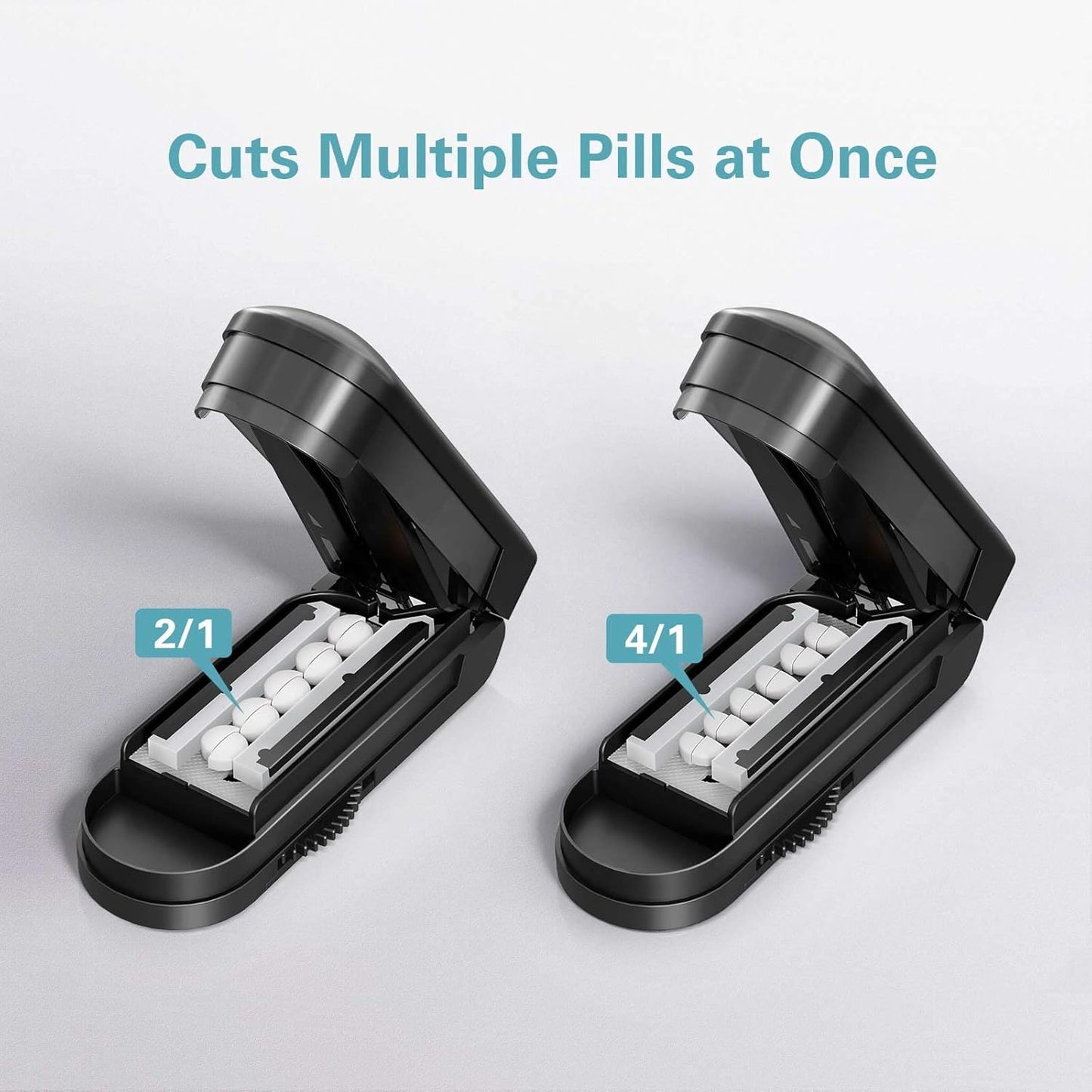 DEPAD Adjustable Pill Cutters Splitter for Small and Tiny Pills with Accurate Alignment, Pill Cutters for Small or Large Pills with Sharp Safe Blade