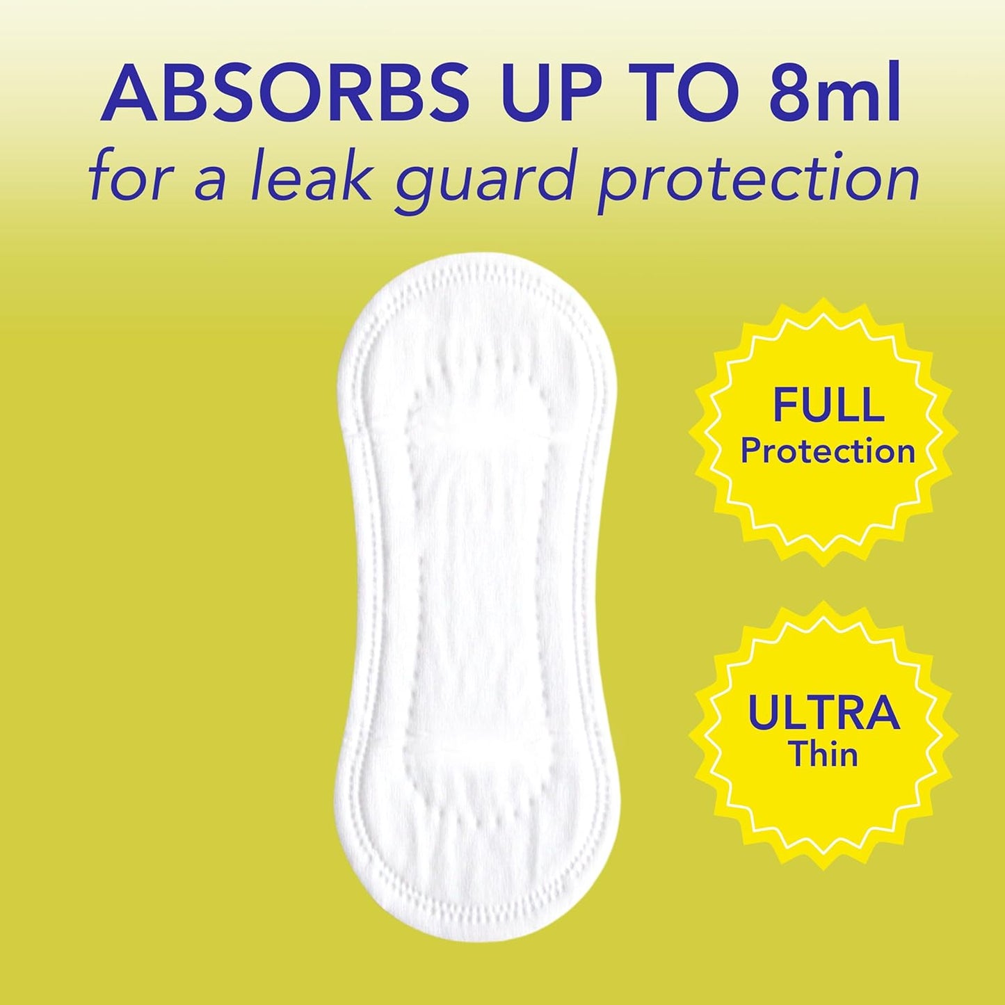 Marlow 100% Organic Cotton Liners - Free from Plastic, Fragrance, Dyes, Chlorine-Bleaching, Ultra Soft, Leak Proof, Super Absorbent