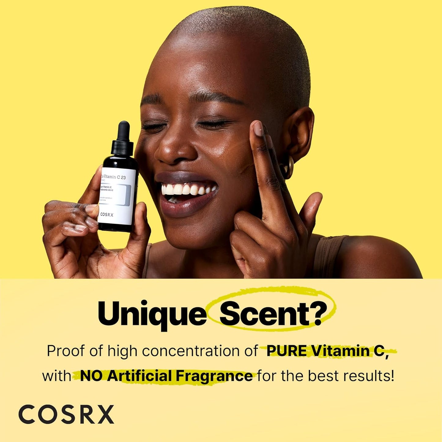 COSRX Pure Vitamin C 23% Serum with Vitamin E & Hyaluronic Acid, Brightening & Hydrating Facial Serum for Fine Lines, Uneven Skin Tone & Dull Skin, 0.7oz/20g, Korean Skin Care