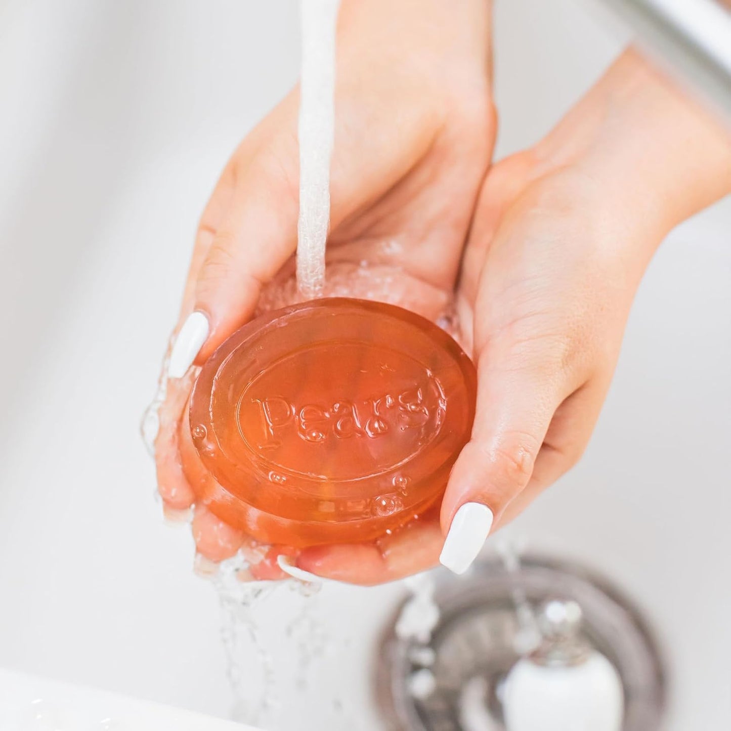 Pears Glycerin Soap, Transparent Amber with Natural Oils, 2-Pack – Pure & Gentle Cleanser for Soft, Glowing Skin, 3.53 Oz Ea