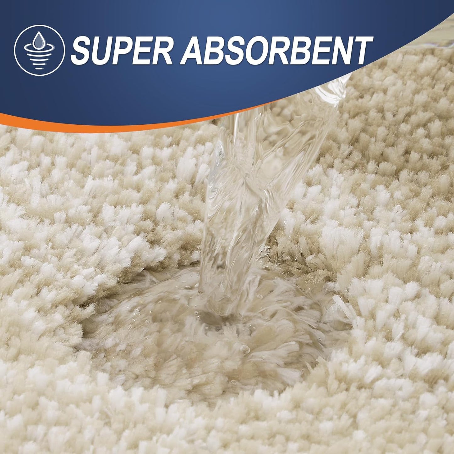 OLANLY Bathroom Runner Rugs 59x20, Extra Soft Absorbent Microfiber Bath Rugs, Rubber Backing, Quick Dry, Machine Washable Bath Mats for Bathroom Floor, Tub and Shower, Home Decor Accessories, Tan