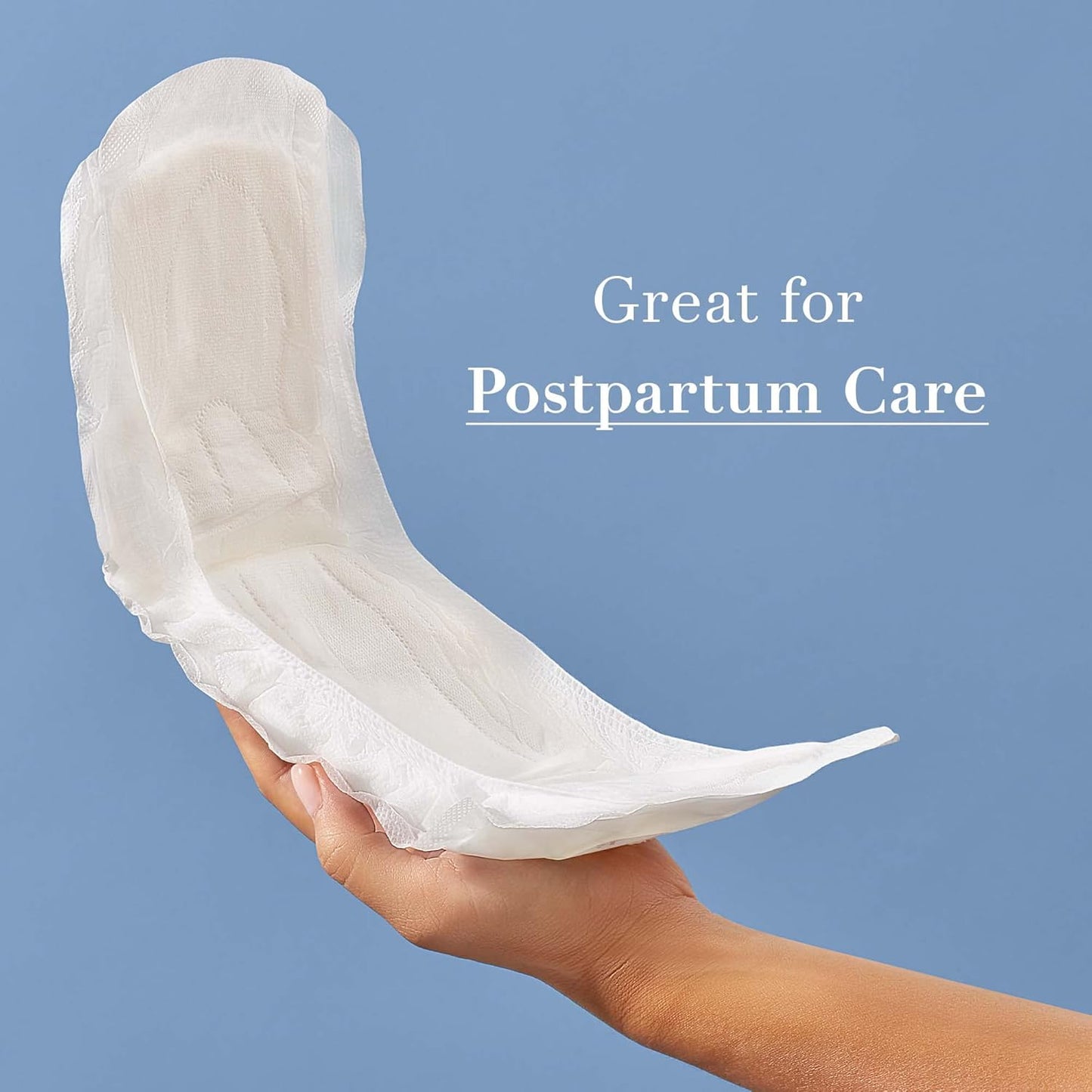 Rael Incontinence Pads for Women, Organic Cotton Cover, Postpartum Essential, Heavy Absorbency, Bladder Control, 4-Layer Core with Leak Guard Technology, Long Length (Ultimate, 40 Count)