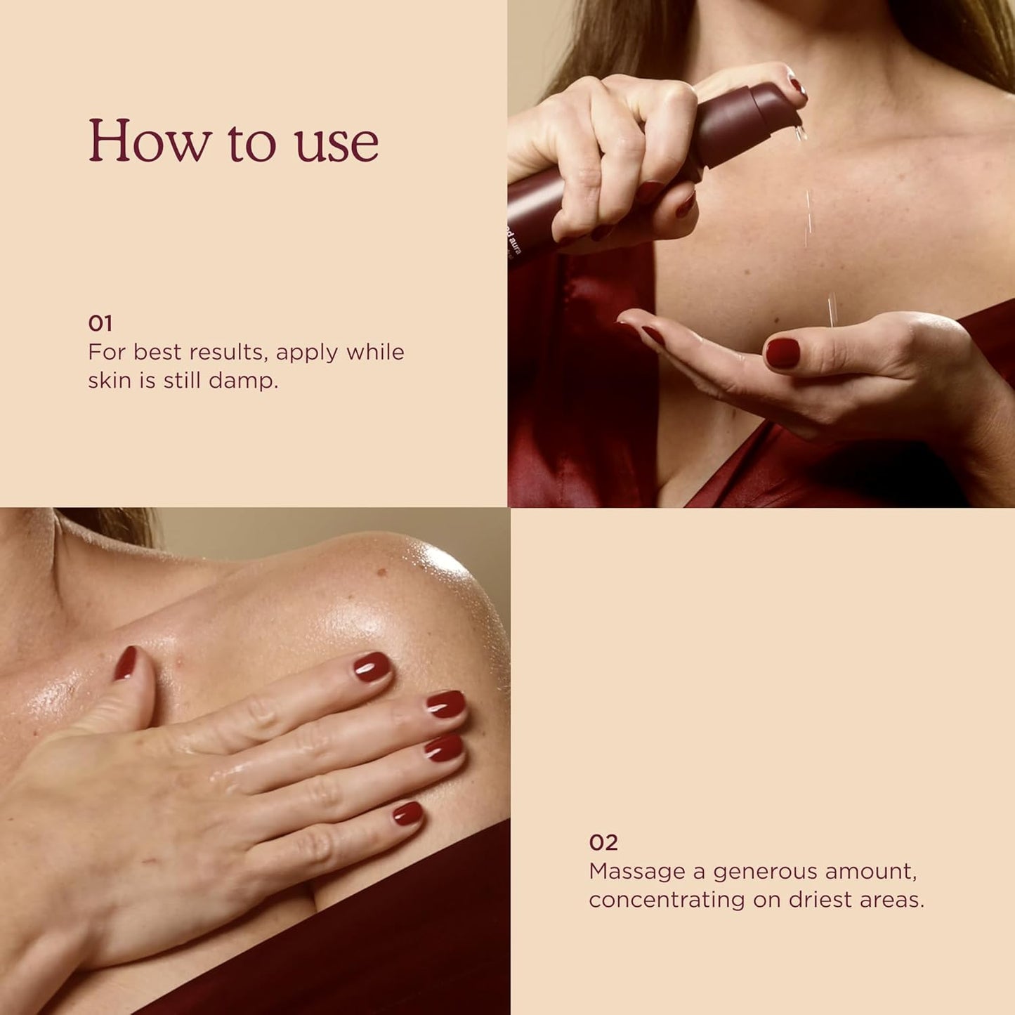 HANNI Good Aura Dry Body Oil, Lightweight After-Shower Moisturizer with Jojoba, Coconut, Baobab, and Buriti Oils, Non-Greasy Skincare for Soft Skin, 100 mL / 3.38 oz