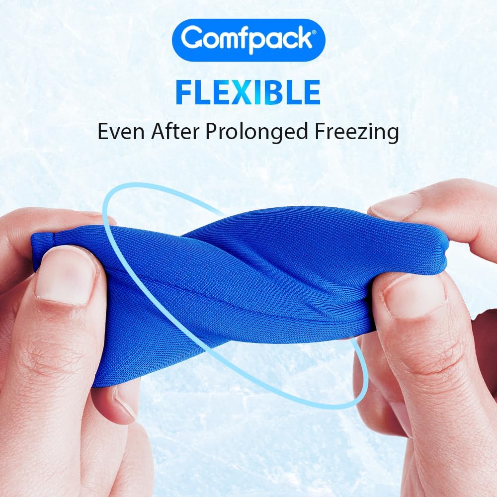 4PCS Finger Sleeves Gel Ice Pack, Finger and Toe Thumb Cold Gel Ice Packs, Reusable Hot Cold Compression Finger Brace Ice Packs for Arthritis, Trigger Finger, Toe Injuries, Gout, Sprain