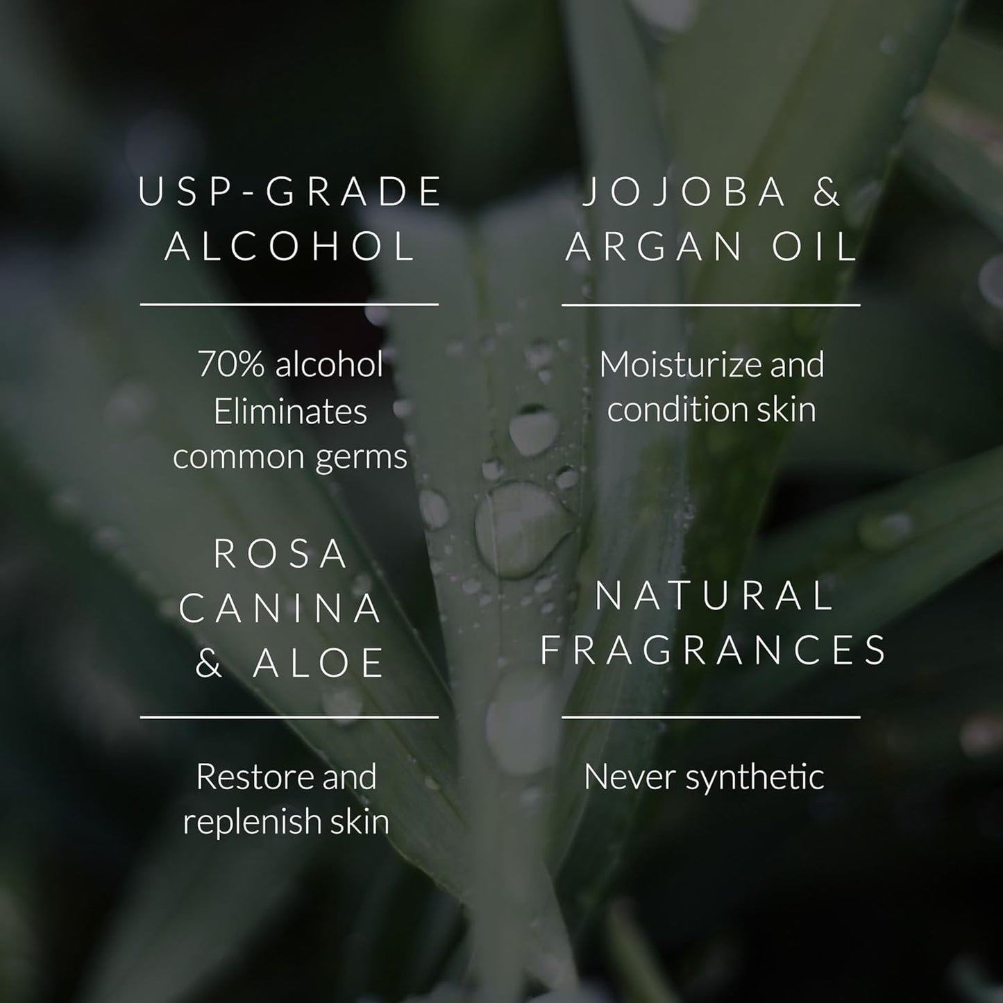 Noshinku - Refillable Hand Sanitizer Vetiver 3-Pack, Travel Size Spray with Hydrating Botanical Oils, Natural Ingredients, All Natural Fragrances, Sugarcane Derived Alcohol, No Parabens, No Dyes