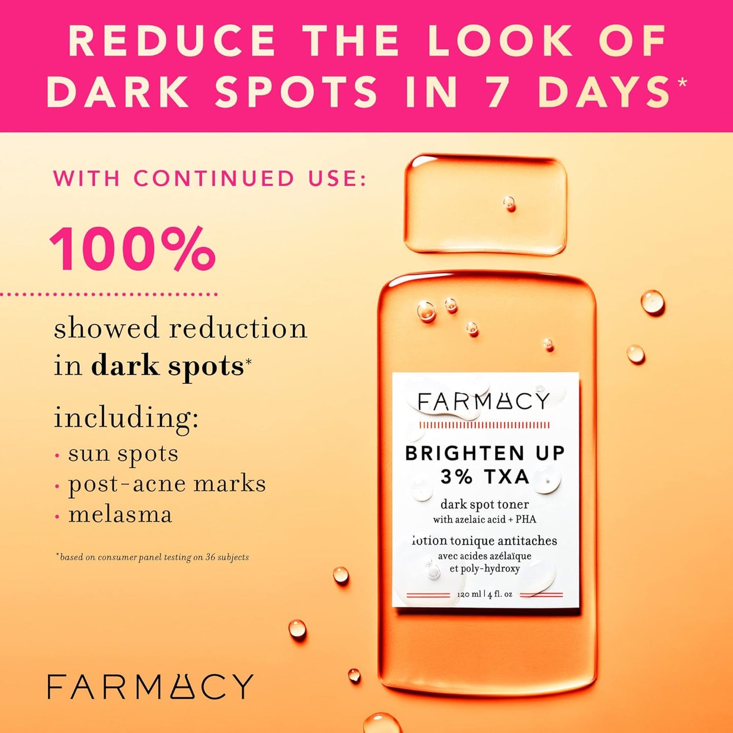 Farmacy 3% TXA Toner for Face - Brightening Face Toner for Oily Skin - Liquid Exfoliant with Azelaic Acid + 5% PHA to Target Visible Dullness + Help Reduce Uneven Skin Tone (50ml)