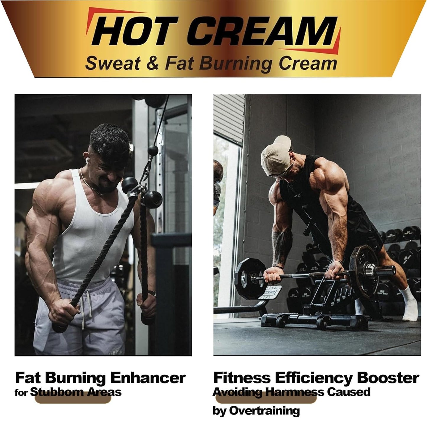 Hot Anti Cellulite & Fat Cream, Body Firming Lotion Sweat Enhancer for Belly, Waist, Tummy, Abdomen, Thigh, Leg, Arm, Sweat/Weights/Workout/Bodybuilding/Muscle Enhancer with Caffeine, 2.12 Oz