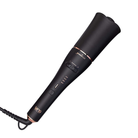 LENA Auto Hair Curling Wand, Professional Hair Curler Iron Styler, Automatic Rotating Styling Tool with Ceramic Ionic Barrel and Smart Anti-Stuck Sensor for Long and Medium-Length Hair