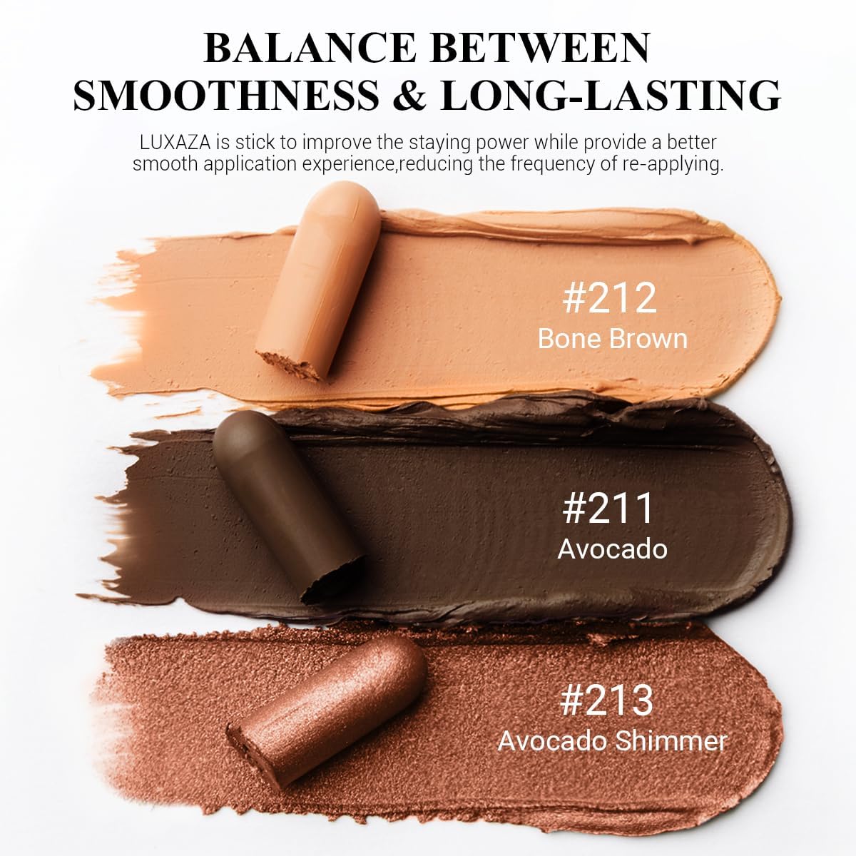 Coral Island Eyeshadow Stick 3PCS Makeup Set, Metallic Shimmer Matte Cream Eye Shadow Eyeliner Brightener Pencil Crayon - J2 Coral Island