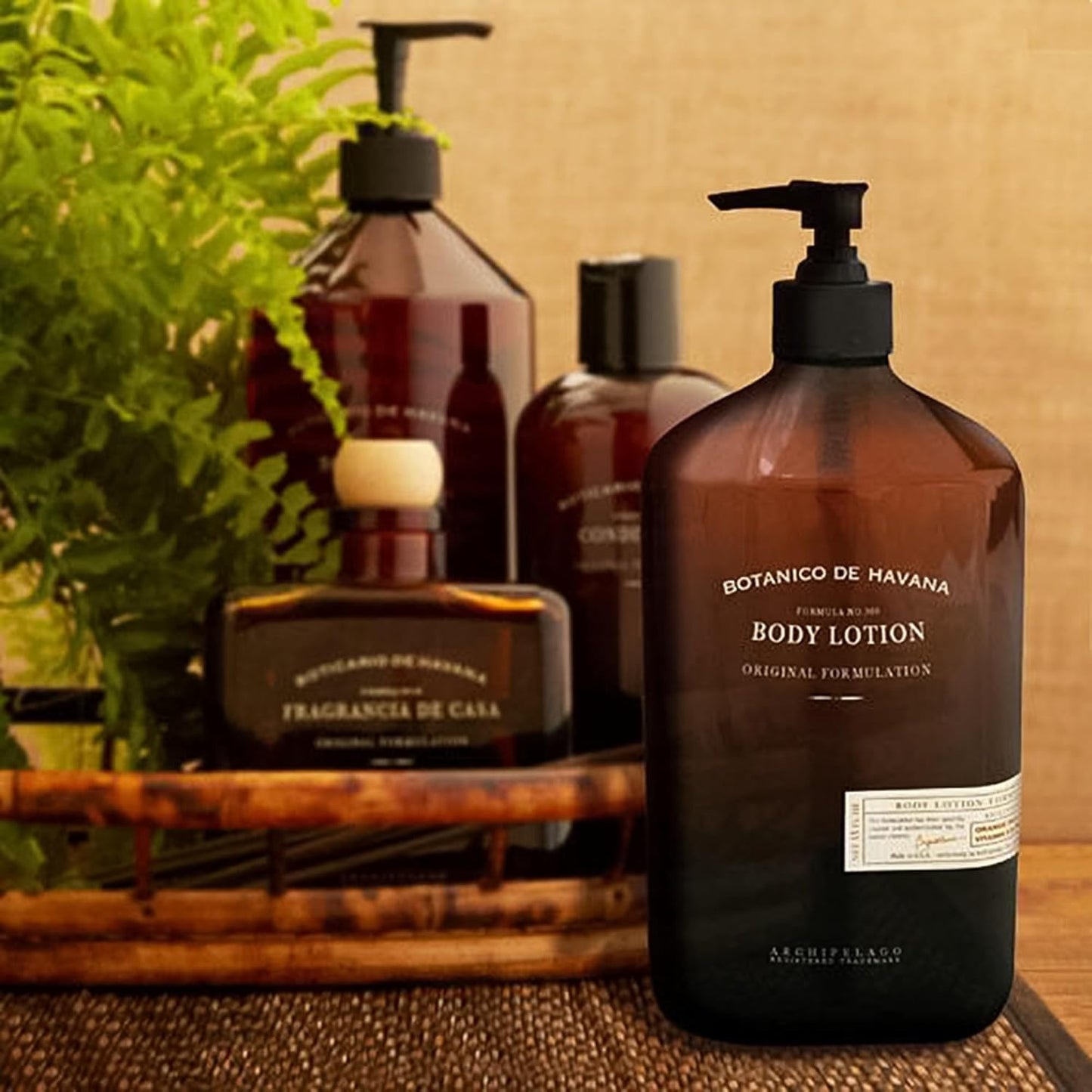 Archipelago Botanicals Botanico De Havana Lotion, Moisturizing Sugar Cane Pineapple & Orange Body Lotion for Soft, Healthy Skin, Paraben Free, Phthalate Free, 15.3 oz