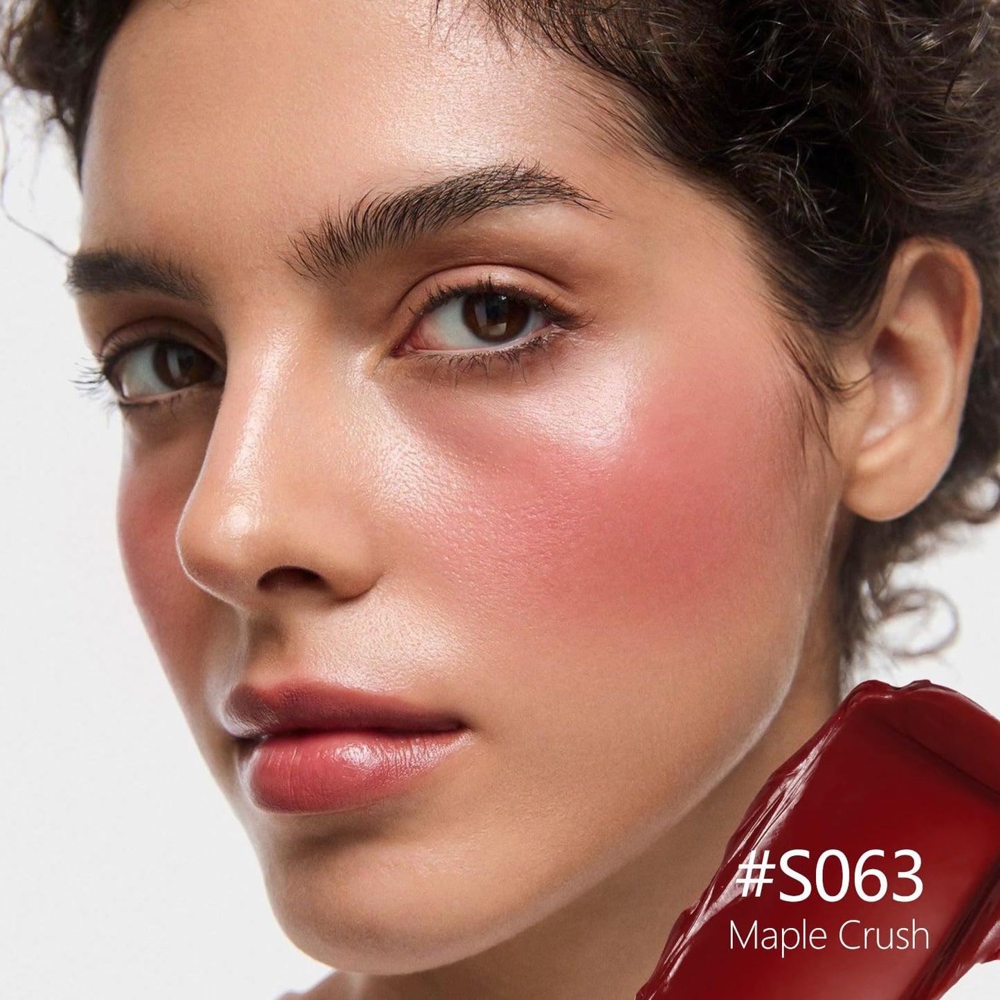 Blush Palette Duo – Cream & Powder Blush Set in Deep Red, Long-Wearing & Moisturizing, Easy to Blend, Radiant Coverage for Cheeks, Eyes & Lips, Magnetic Palette Compatible (2-Pack, Maple Crush)