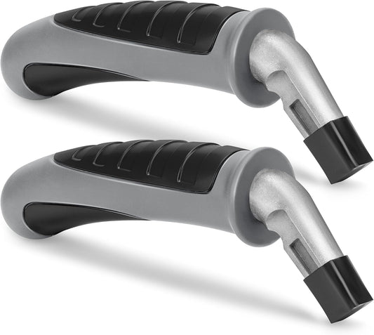 Car Door Handle for Elderly Car Handle Assist Support, Portable Auto Grab Handles for Handicap Seniors, Light Grey and Black 2 Pcs