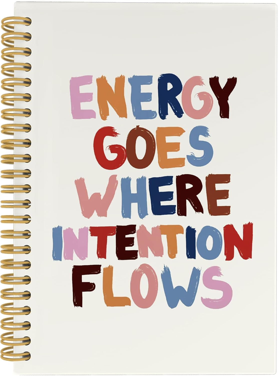 Inspirational Notebook, Trendy Colorful Aesthetic Positive Positivity Office School Supplies Journal Notebooks, Inspirational Gifts for Women, Motivational Hardcover Spiral Notebook 5.5x8.3 Inch