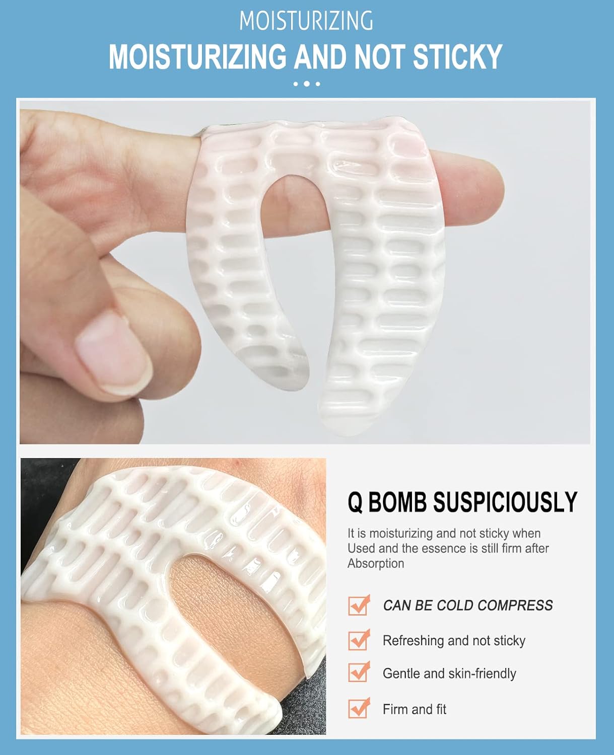 Under Eye Collagen Mask Patches White Color, Under Eye Mask Skincare for Dark Circles and Puffiness