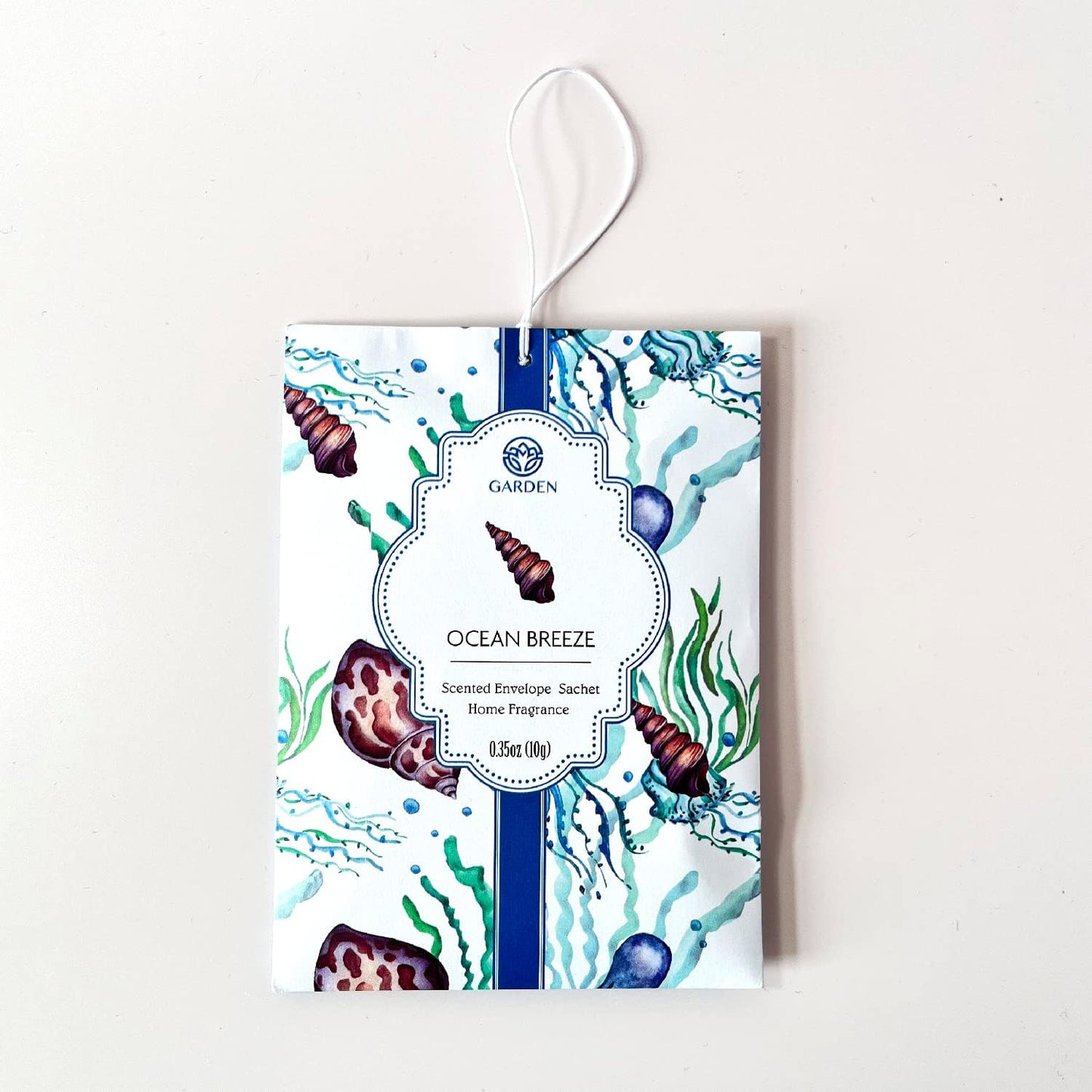 Scented Sachets - 12 Pack, Long-Lasting Home Fragrance Sachet Bags, Large Fresh-Scented Envelope Packets, Fragrant Sachets for Drawers and Closets (Ocean Breeze)