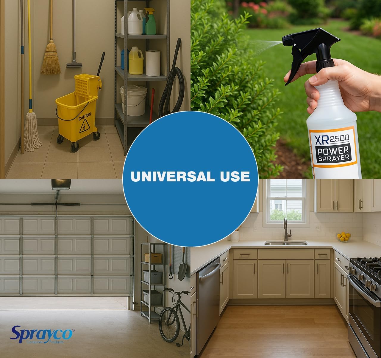 32oz Chemical Resistant Spray Bottle – Adjustable Nozzle, Built-in Dilution Scale, Heavy Duty Plastic, All-Purpose Cleaning, Gardening, Car Detailing, Plant Mister