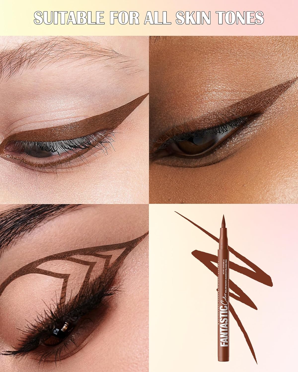 Blue Matte Liquid Eyeliner Pencil, Colorful High Pigmented Waterline Eye liner Waterproof Pen, Bright Colored Smudgeproof Long Lasting Eyeliner Pen Christmas Party Festival Makeup Gift for Women-08