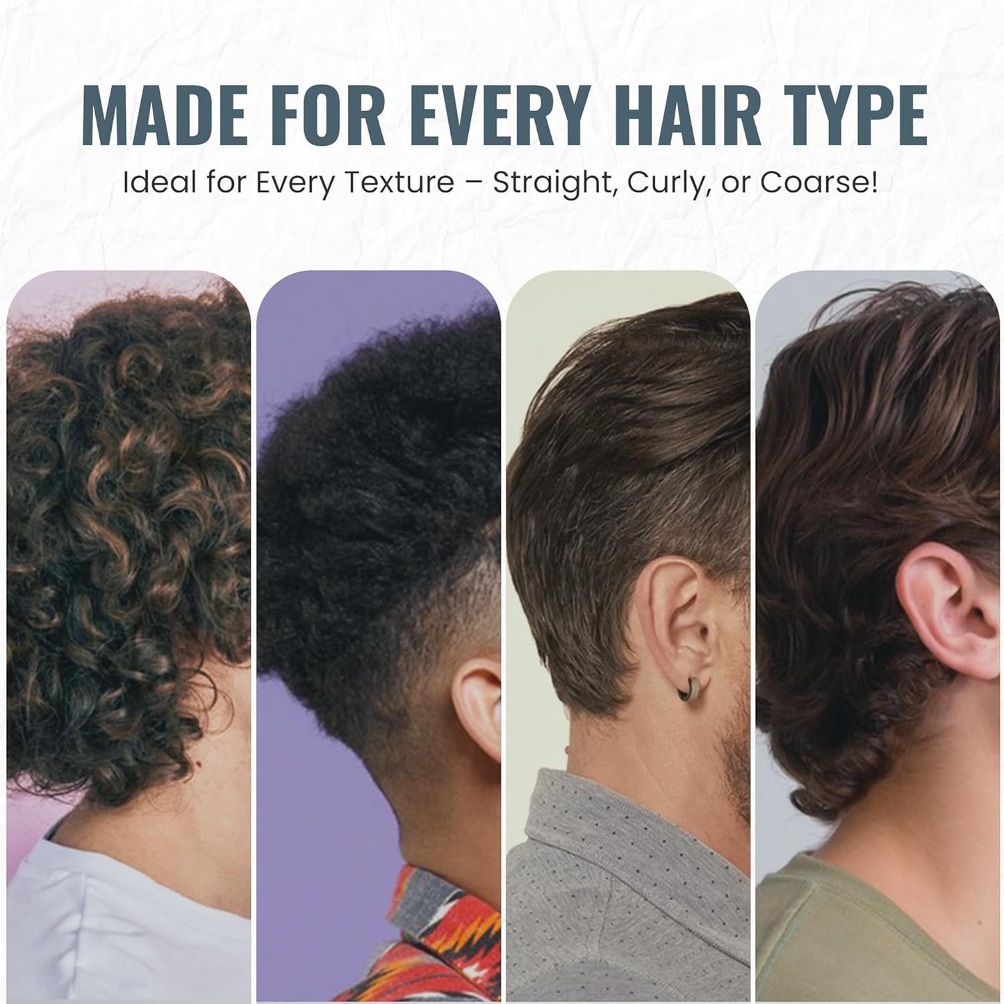 3 Pack Mini Hair & Mustache Styling Comb Kit - Anti-Static Portfolio Combs for Men's Beard Care, Grooming and Detangling - On-The-Go