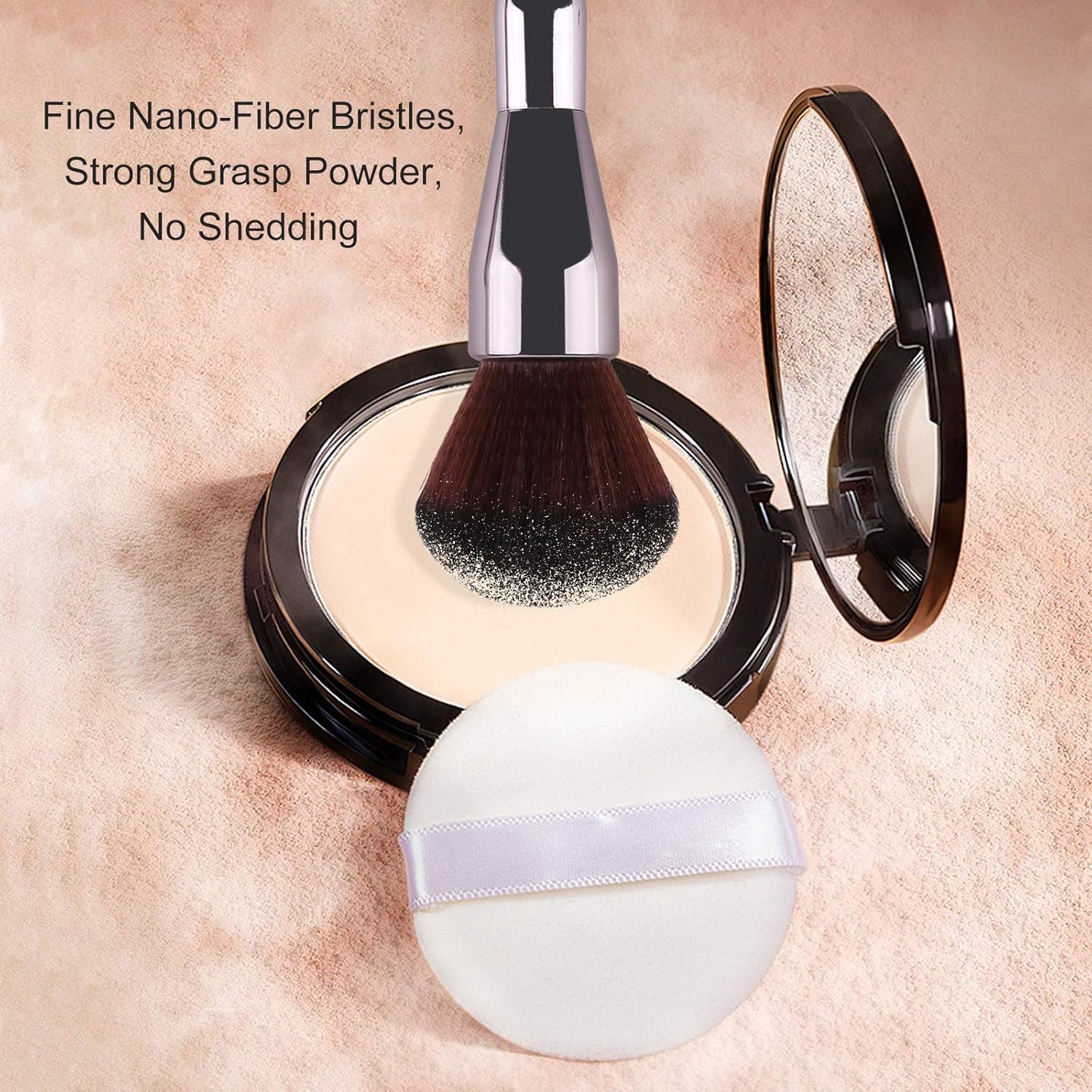 Foundation Brush,Daubigny Super Large Powder Brush Flat Arched Premium Durable Kabuki Makeup Brush Perfect For Blending Liquid,Cream and Flawless Powder,Buffing, Blending,Concealer …