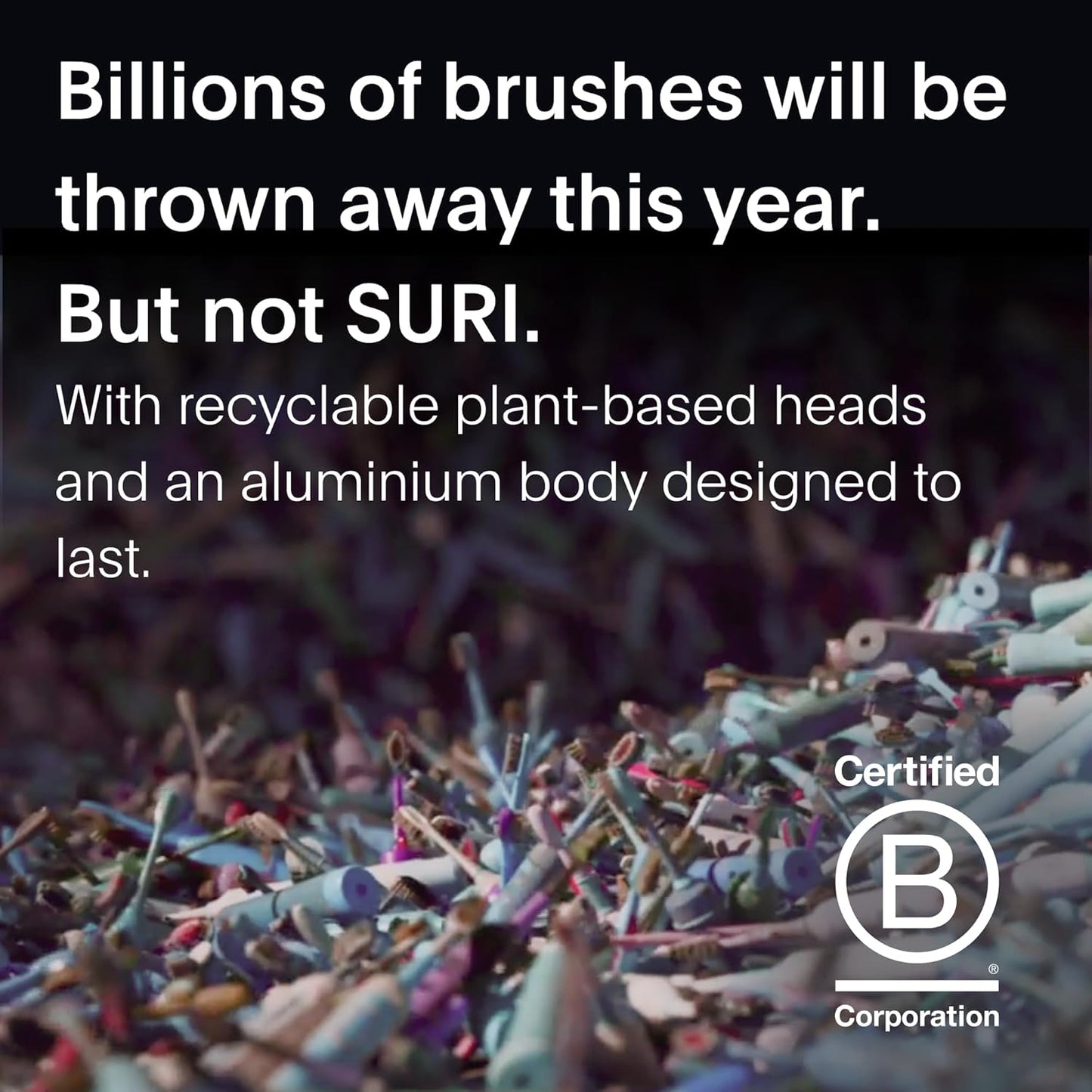 SURI 1.0 Sonic Electric Toothbrush | 40+ Day Battery | Designed in California | Sustainable Electric Toothbrush for Adults | Travel Toothbrushes | Tooth Brush | Green