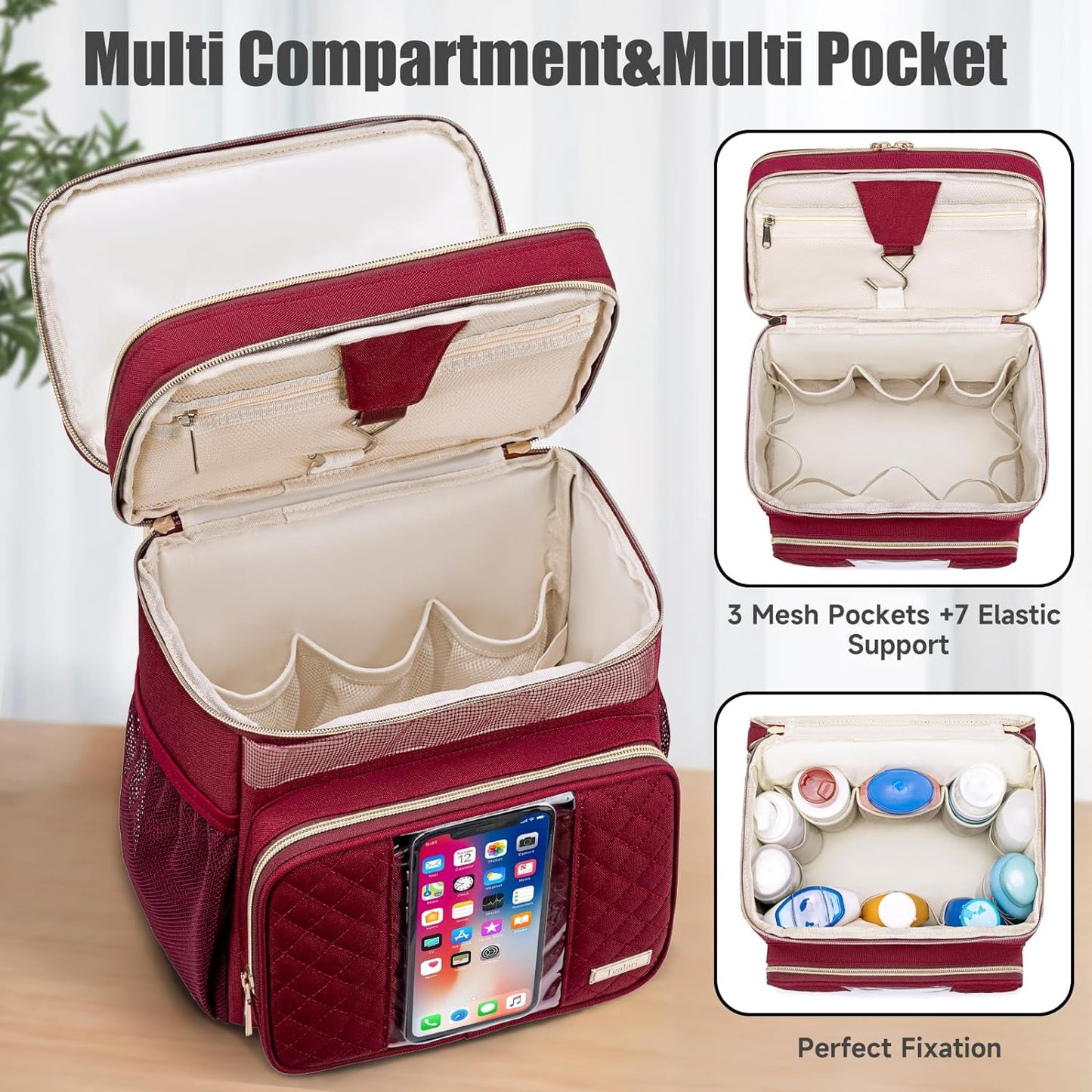 Large Toiletry Bag for Women Men,Bathroom Bag,Water Resistant Portable Shower Caddy for College Dorm,Hanging Toiletry Bags for Traveling,Gym Camping Cruise Ship Travel Essentials Shower Bag