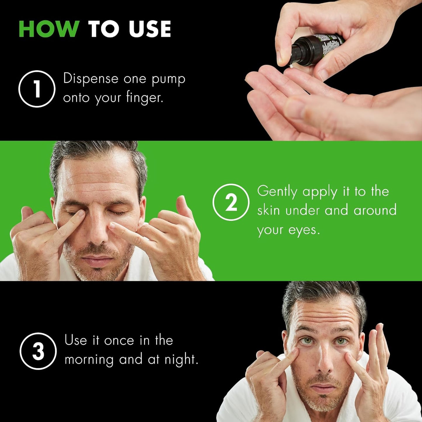 Tiege Hanley Mens Under Eye Cream for Dark Circles, EYES - Eye Cream for Puffiness & Bags Under Eyes - Firming Anti-Aging Eye Wrinkle & Fine Lines Cream - Tightening Eye Bags Treatment for Men, 0.5 Oz