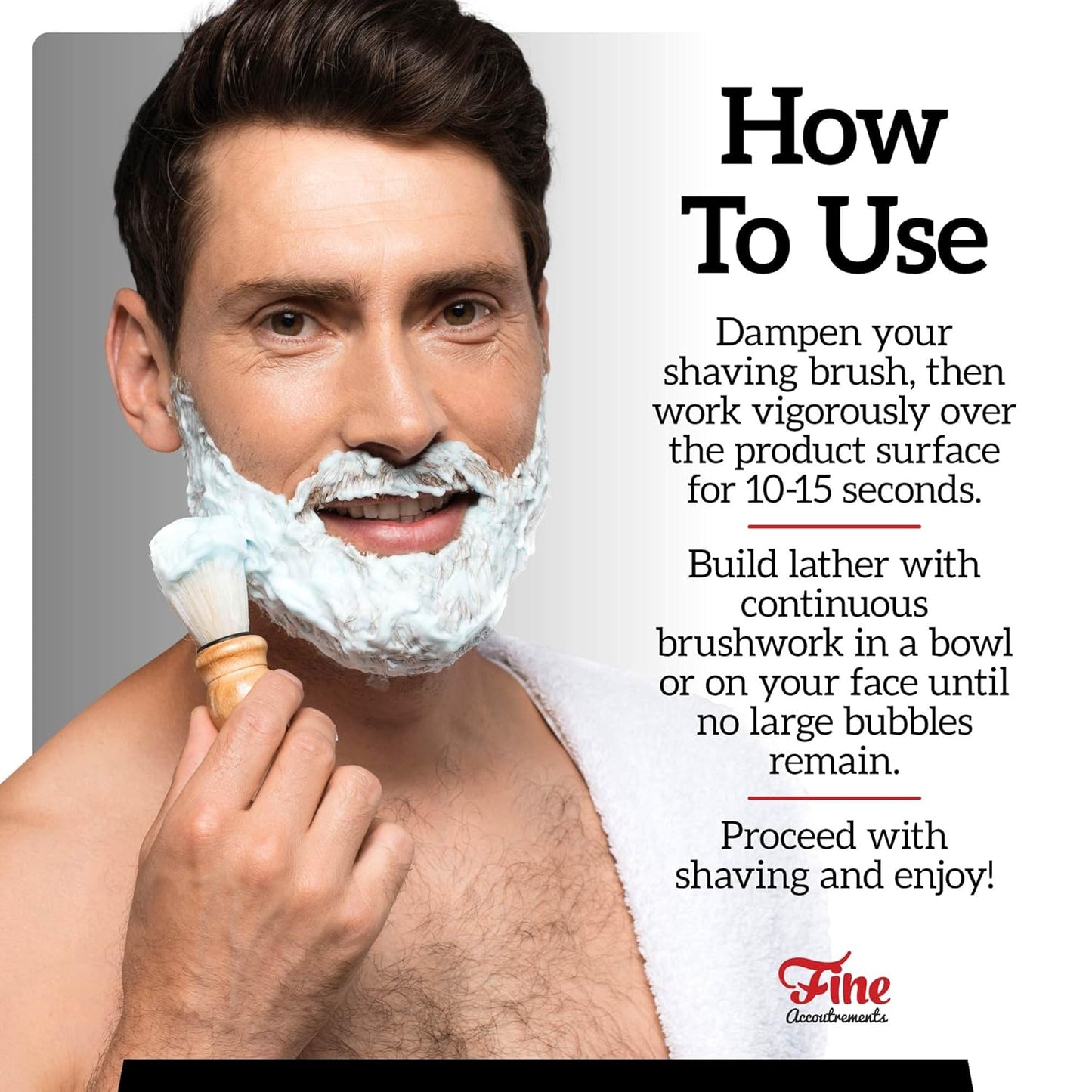 Mr. Fine 21C Men’s Shaving Soap, Builds Thick & Easy Lather, Protects From Razor Burn & Irritation, No Artificial Colors, Made In Italy, 5oz. (150ml), Clubhouse