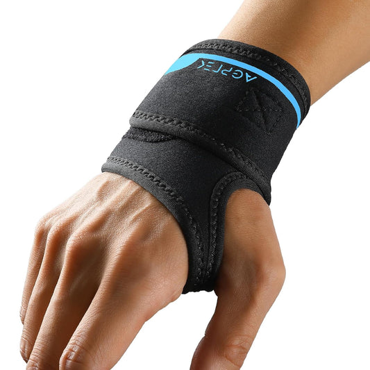 AGPTEK Wrist Hand Brace for Mild Carpal Tunnel Syndrome Arthritis Tendonitis Pain Relief, Adjustable Wrist Support for Weightlifting, Gym, Wrok, Sports, Daily Use- Right Hand