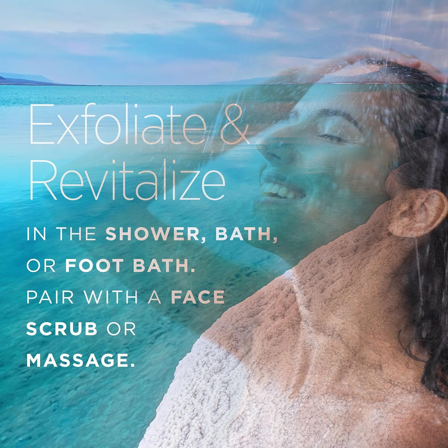 Minera Coarse Grain Dead Sea Salt for Bath & Soaking – 5 lbs, Fast-Dissolving, 100% Pure & Natural, Unscented, Skin-Nourishing Sea Salt