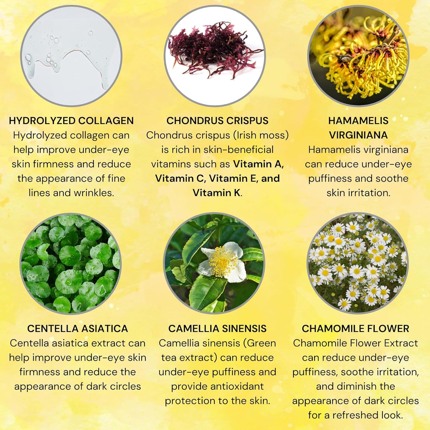 Under Eye Patches - 60 Pcs - Anti-Aging Collagen Eye Mask for Dark Circles, Puffiness & Wrinkles, Refreshes Skin