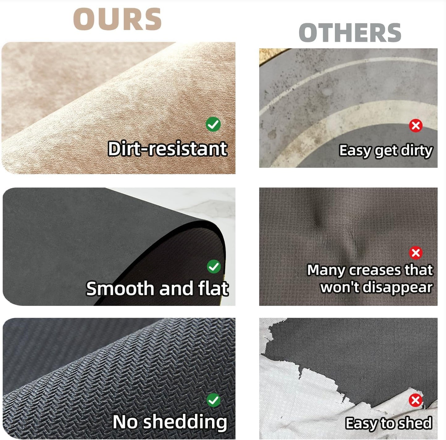 Bathroom Mat Quick Dry, Bathroom Rugs Non Slip Washable Thin Absorbent Bath Mat Fits Under Door Bathroom Floor Mat Perfect for Bath, Shower, or Sink 24"x70" Beige