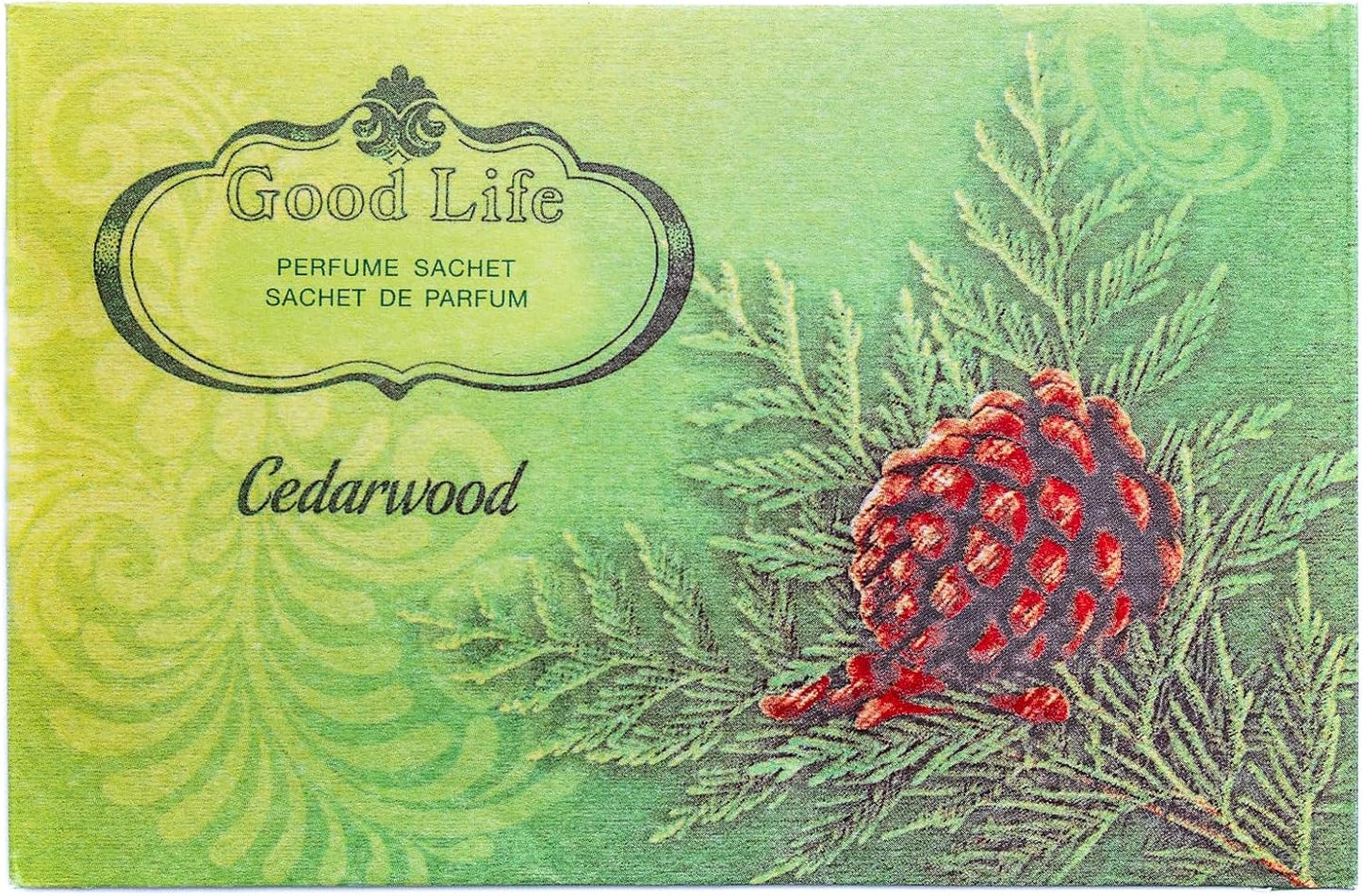 Good Life Cedarwood Scented Sachets | Designed in New Zealand | 12 Sachets