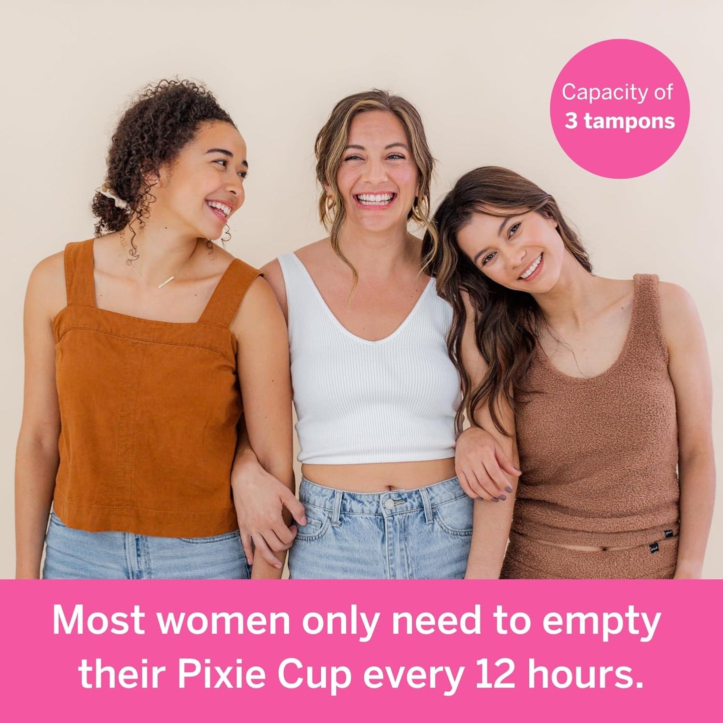 Pixie Menstrual Cup - No Metals or Toxins - Ranked 1 for The Most Soft Reusable Period Cup - Wear 12 Hours - 100% Medical-Grade Silicone - Tampon Alternative (Light Pink, Extra Small)