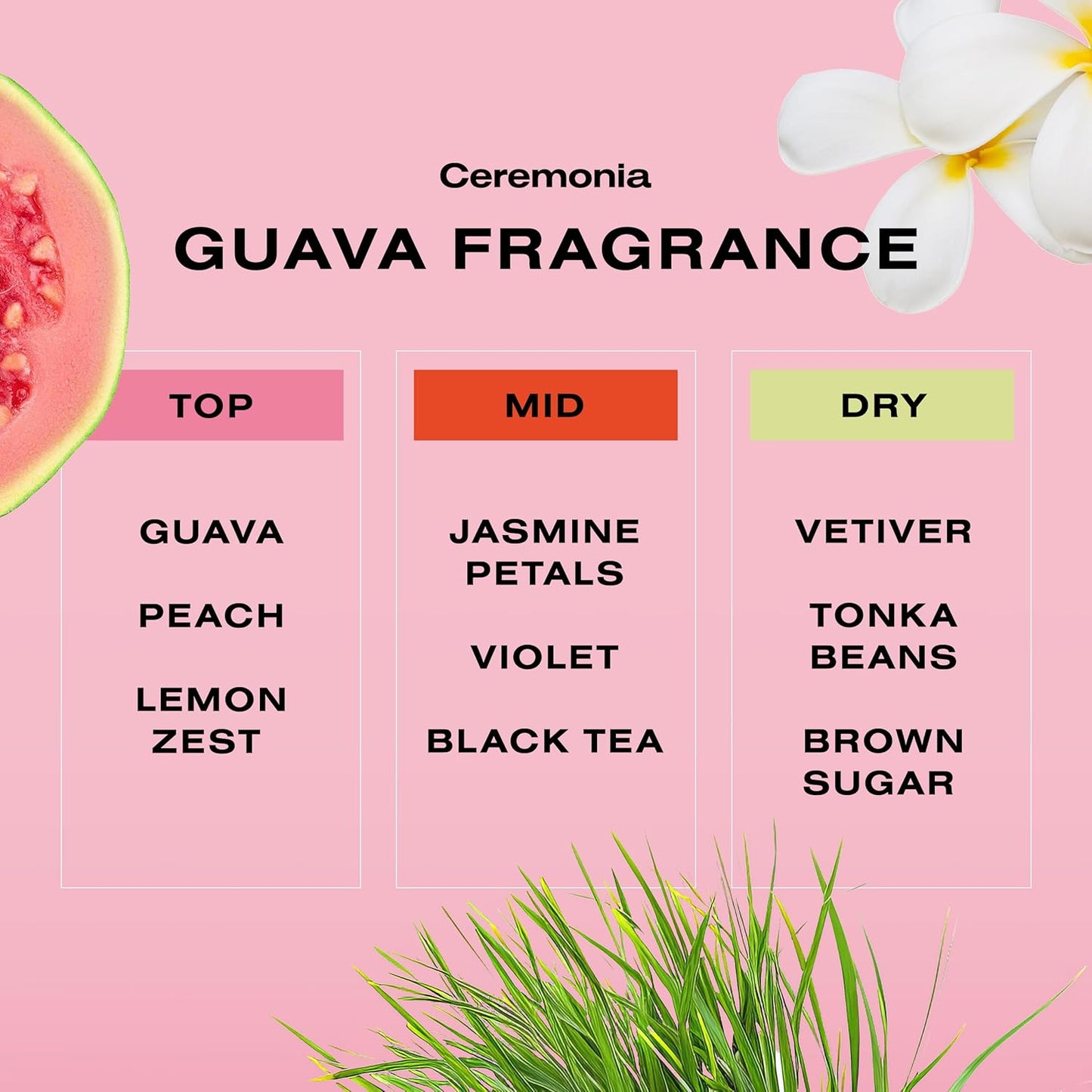 Ceremonia Guava Leave-In Conditioner Deep Hydration Repair Cream with Tamarind and Avocado, 6.7 Fl Oz | 200 mL