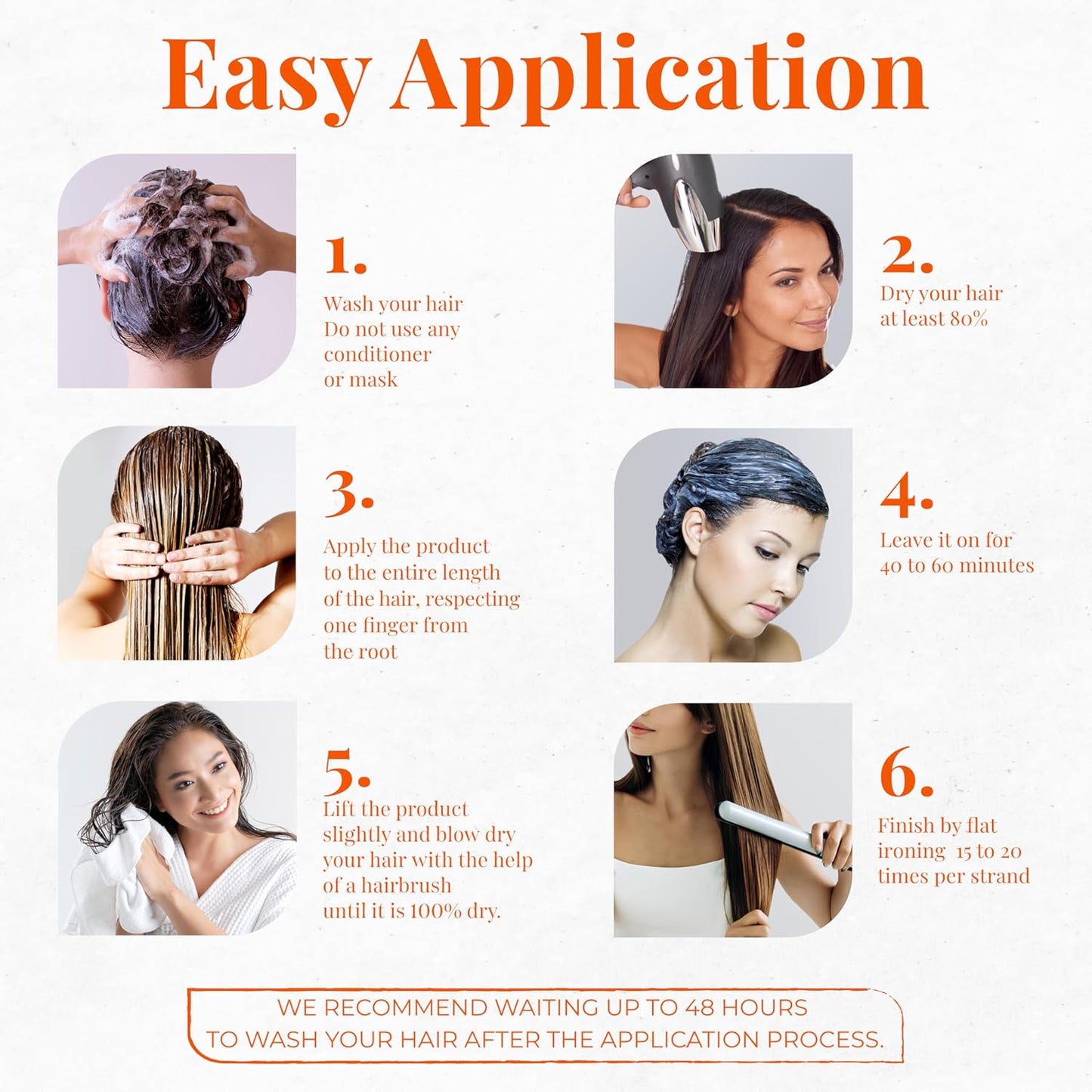 Expert Hair Keratin Smooth Botox for Hair, Anti-Frizz, Natural Look, Queratina para Alisar el Cabello, Thermo-Active, Suitable for All Hair Types (1kg/35.3 oz.)