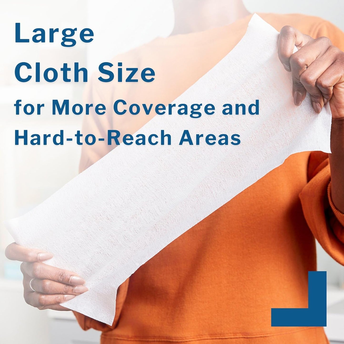 McKesson Washcloth Wipes for Adults, Unscented (3 Pack, 144 Washcloths) Disposable Wash Cloths for Body - Fragrance-Free No-Rinse Formula - Good for Incontinence and Elderly - 48 Wipes Per Pack