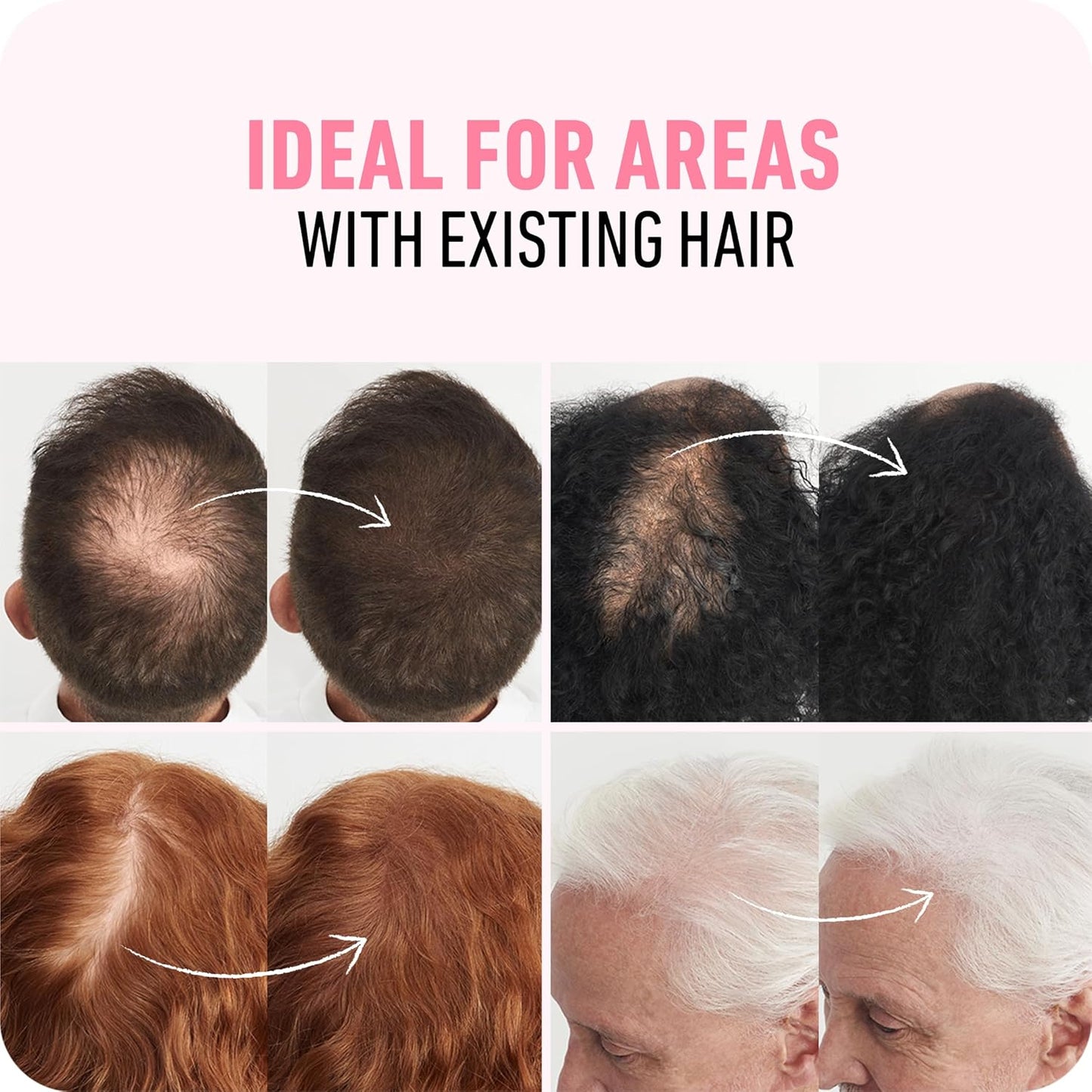 BOLDIFY Hair Fibers (12g) - Fill In Thinning and Fine Hair for an Instantly Fuller, Thicker Look - 14 Shades for Women & Men - Gray