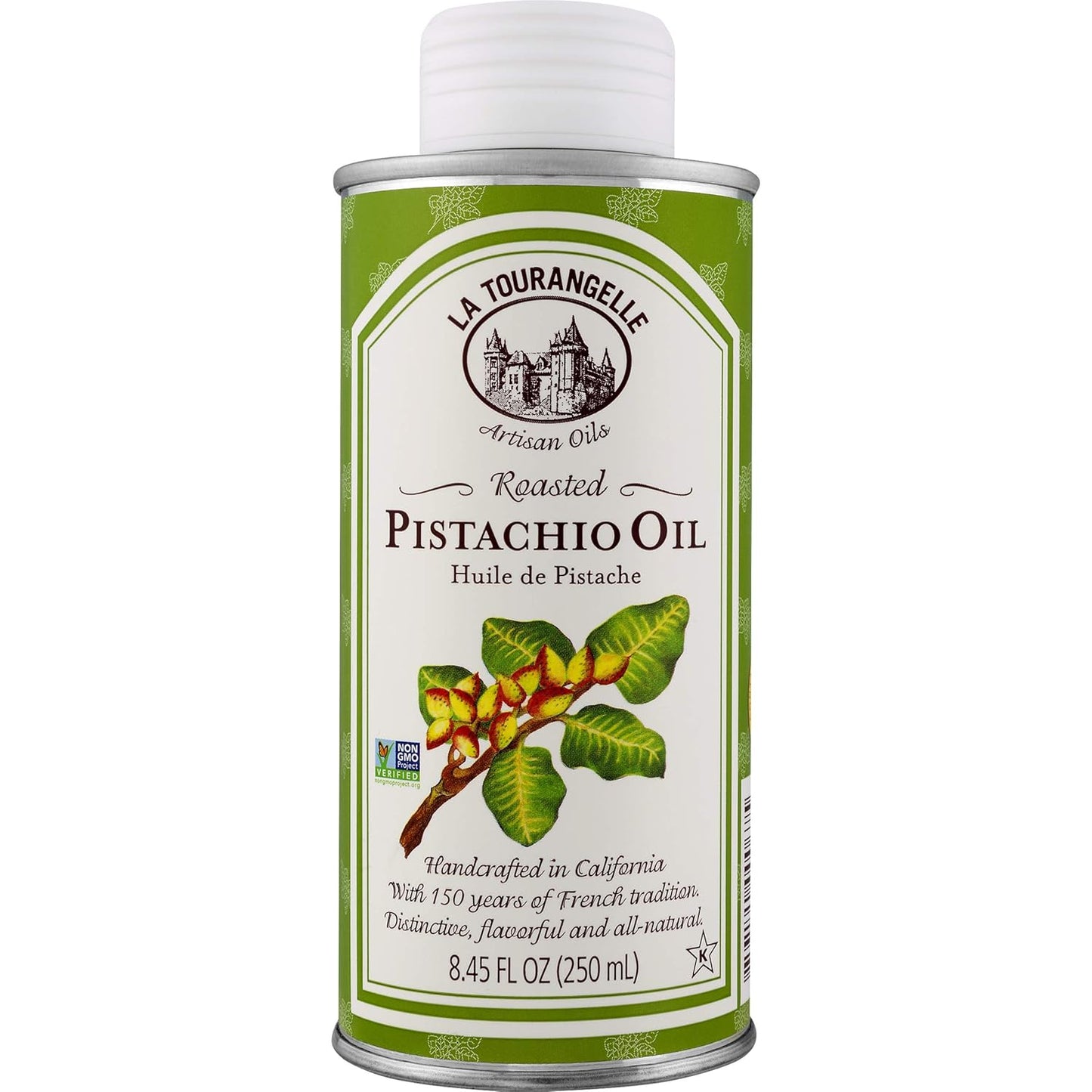 La Tourangelle Roasted Walnut and Pistachio Oils Bundle (16.9 Fl Oz + 8.45 Fl Oz)