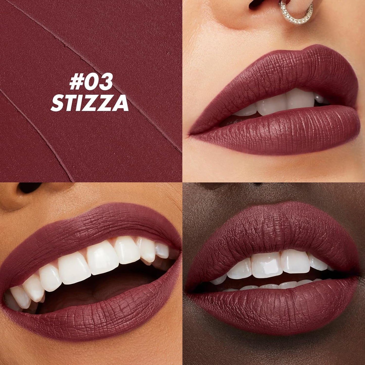 FOCALLURE Ultra Chic Matte Lipstick,Rich Vitamin E Lip Crayon,Lightweight Matte Color without Drying or Fading,Long Lasting Waterproof Lips Makeup,STIZZA