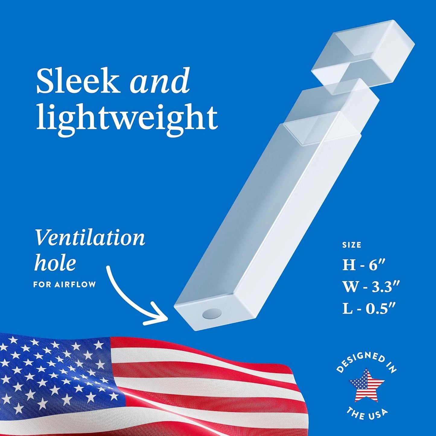 Mouthology Tongue Scraper Travel Case (2 Pack) Plastic Tongue Scraper Holder for Adults, Compact & Hygienic Cover for Metal Tongue Scrapers, Travel Necessities for Oral Hygiene, Durable Plastic