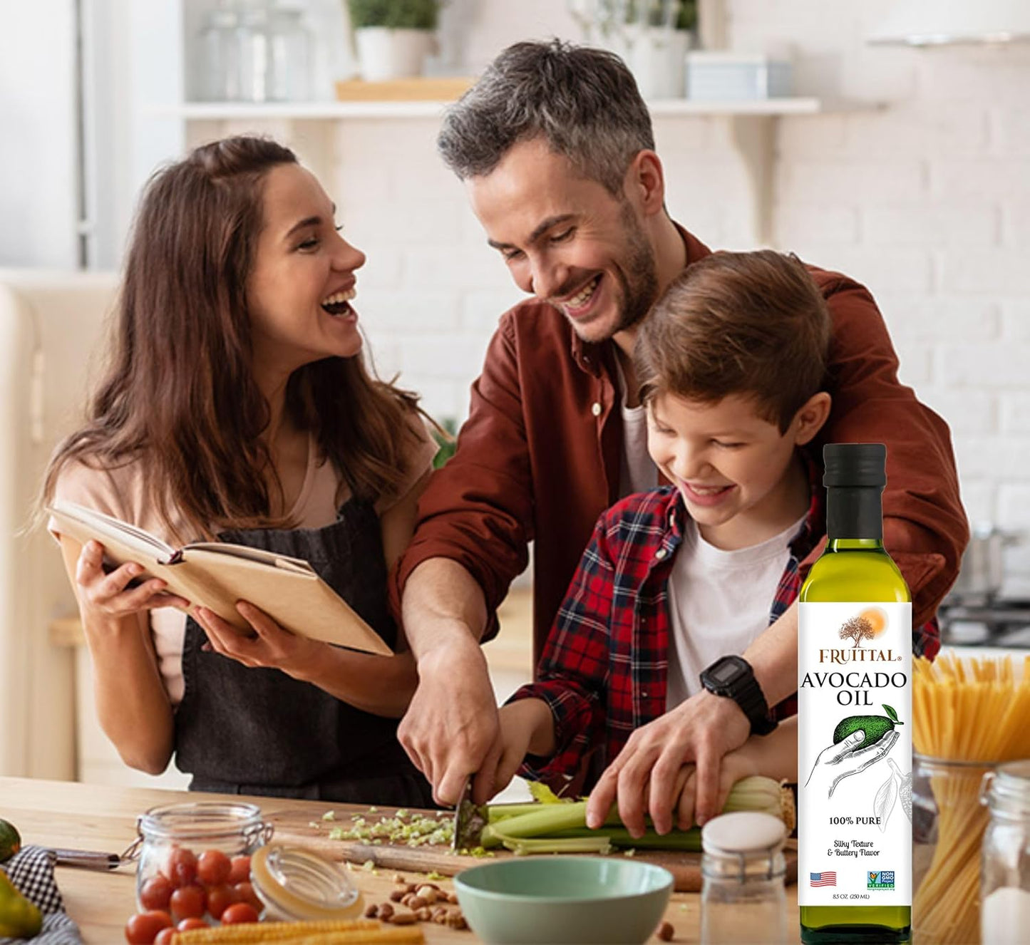 Fruittal Lemon-Infused Avocado Oil – 100% Pure, Made in the USA, and Rich in Health Benefits (16.9 Oz)