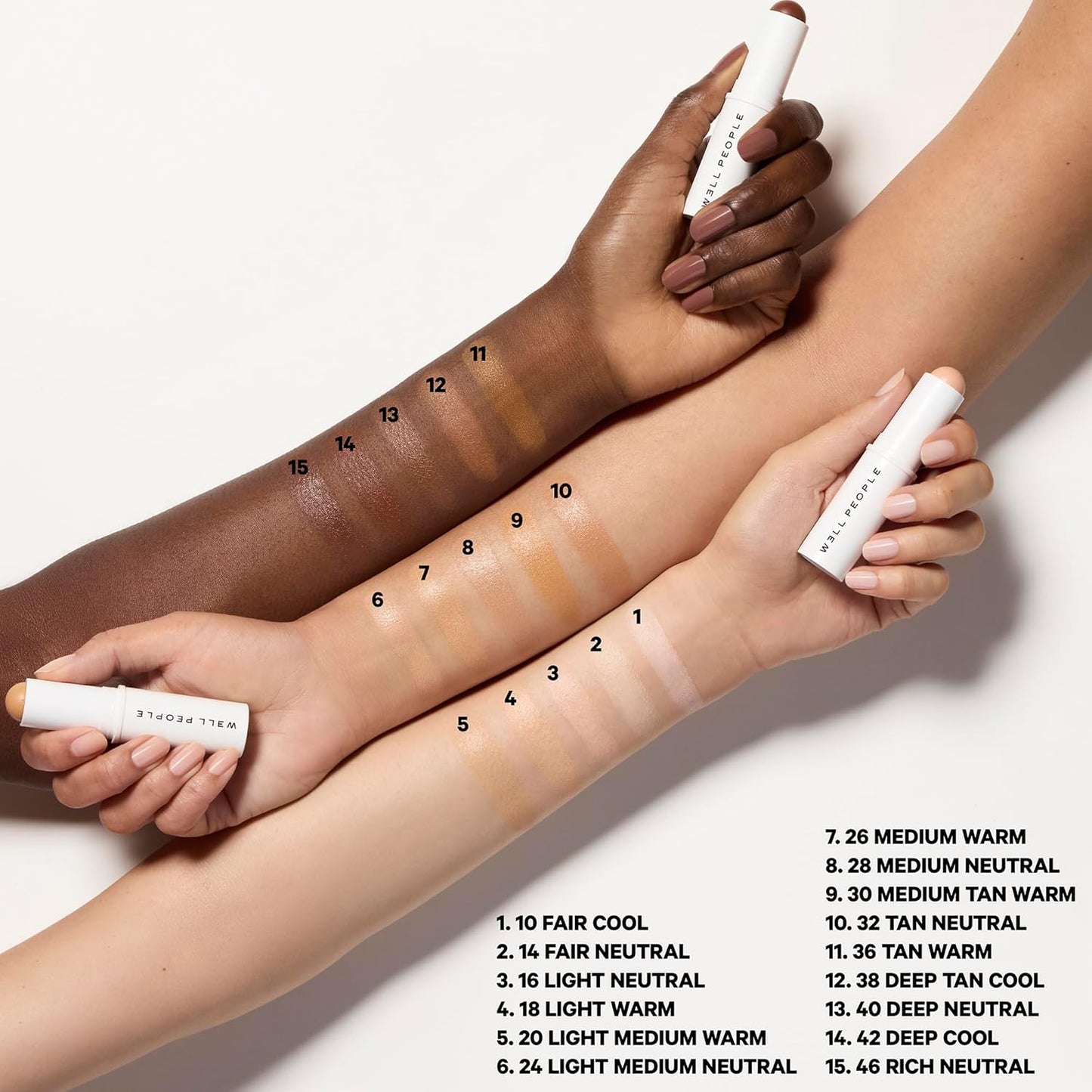 Well People Supernatural Complexion Stick Foundation + Concealer, Buildable, Light-to-Medium Coverage, Soft Matte Finish, Lightweight + Hydrating, Multi-Use, Vegan & Cruelty-Free, 18 Light Warm