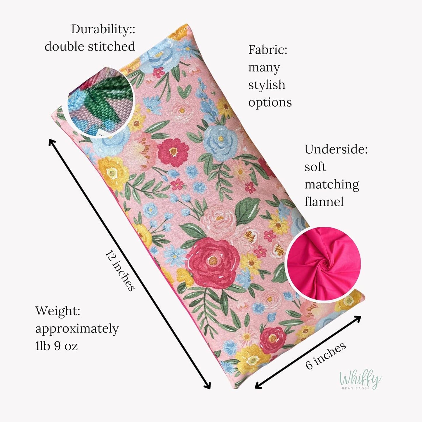 Microwave Heating Pad Filled With Flax Seed and Choice of Dried Herbs, Herbal Cold Pack, Good Size for Back Pain and Cramps, Hot and Cold Therapy, 6" x 12" (Sloth, Chamomile)