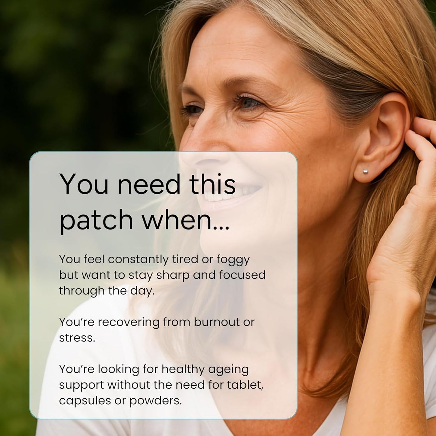 NAD+ Patch - NMN, Resveratrol, CoQ10, NAC, Astaxanthin, PQQ | 30 Patches